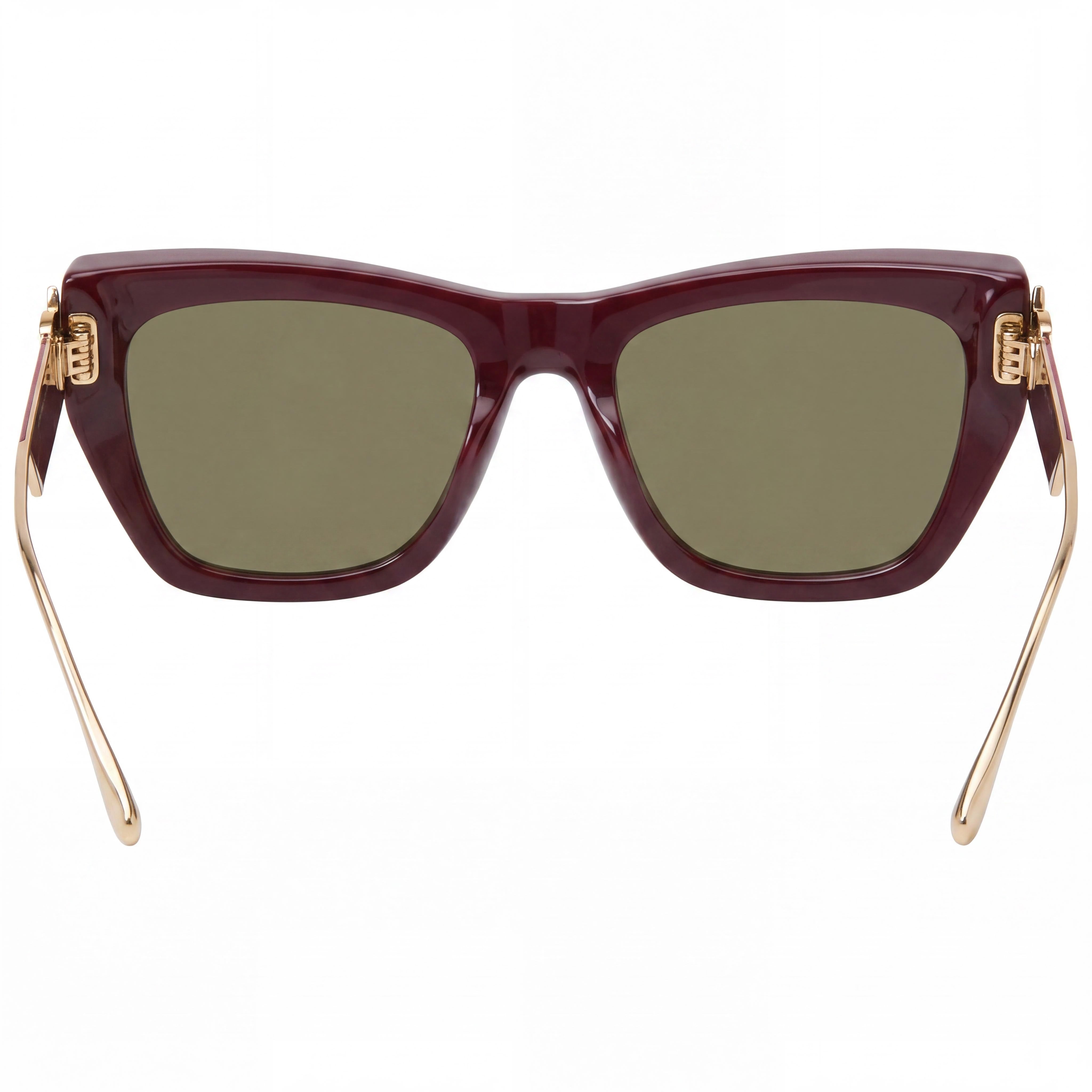 Gafas de sol de acetato burdeos Etro Modern para hombre, lentes de policarbonato burdeos no polarizadas, 54-20-140, Photo 4