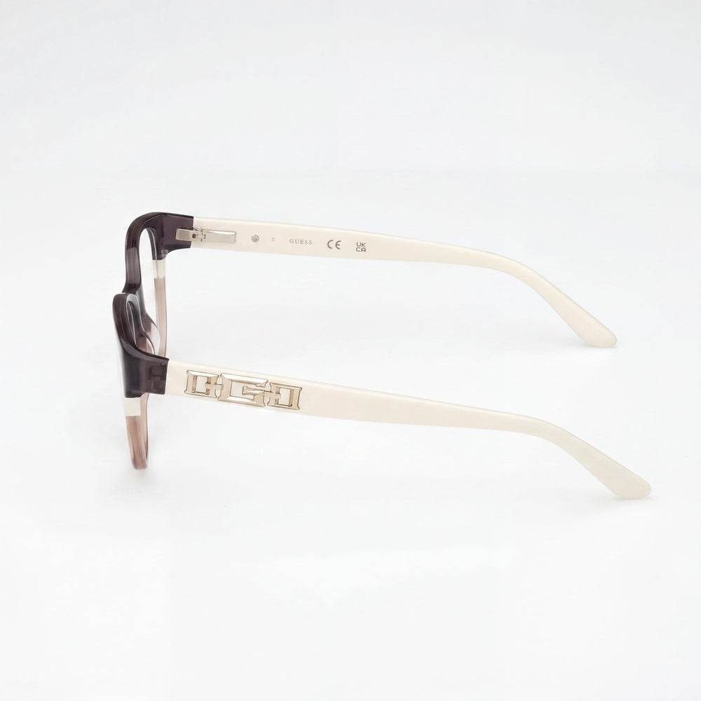 Gafas Guess GU2980 redondas para mujer, color gris/a rayas, 50 mm