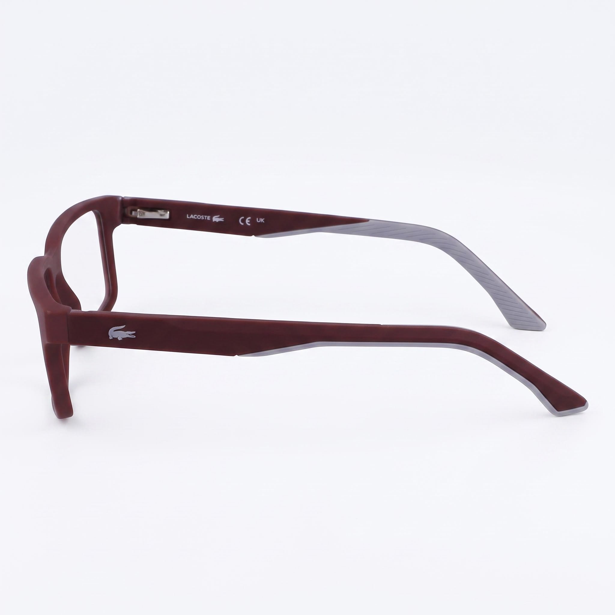 Lacoste L2922 Modern Women's Sunglasses with Injected Dark Red Frame and Polycarbonate Lenses 55mm, Photo 3