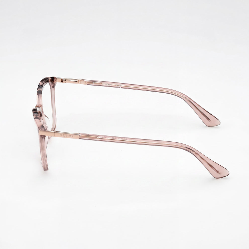 Gafas cuadradas Guess GU2880 057 color beige brillante para mujer, 54 mm