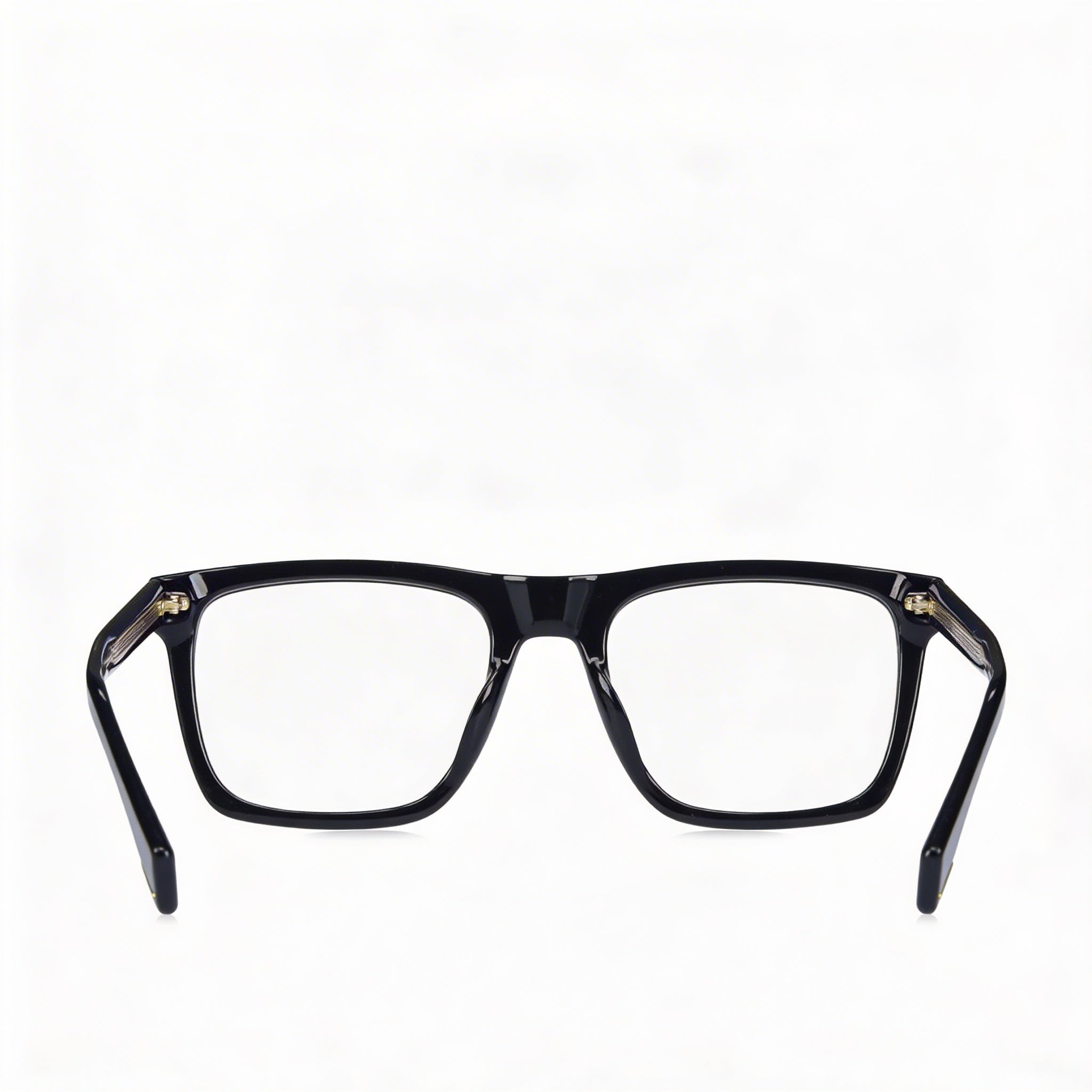 Hugo Boss Modern Style Men's Black Acetate Frame, Black Polycarbonate Non- Lenses Eyeglasses 52-20-145, Photo 4