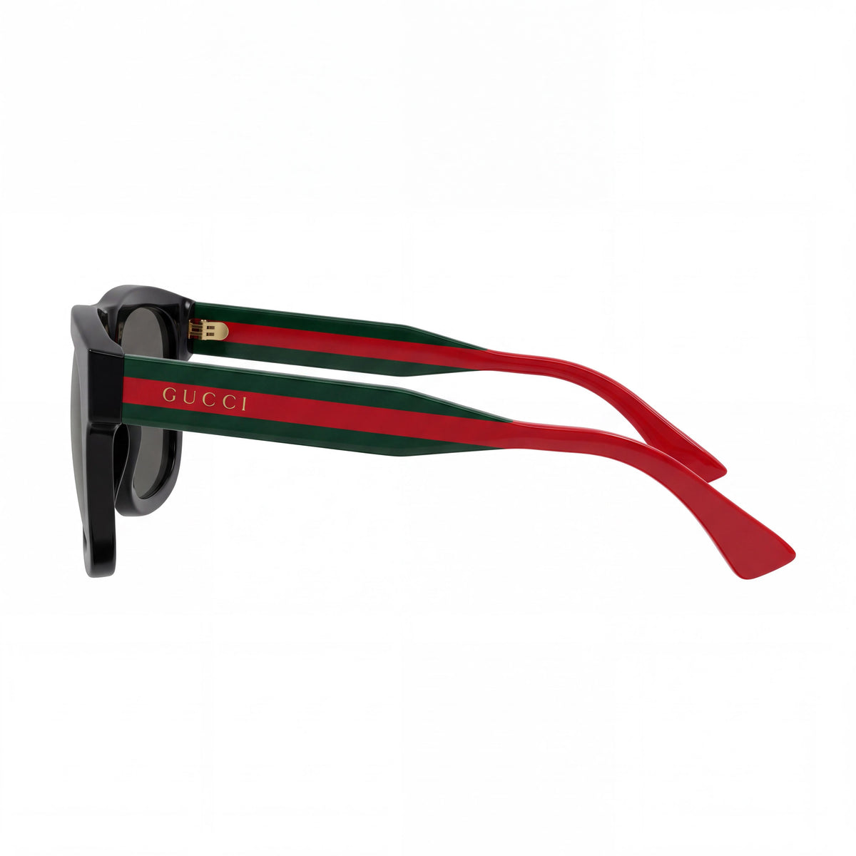 Gucci GG1991S-001 Unisex Classic Acetate Sunglasses with Black Green Grey Frame and Black Lenses 52mm, Photo 3