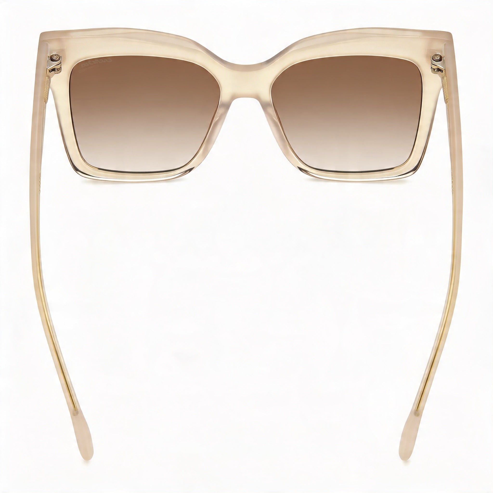 Carrera Casual Gafas de sol para mujer con montura de acetato color marfil, lentes marrones degradadas no polarizadas, lente de 54 mm, puente de 17 mm, patillas de 140 mm, Photo 4