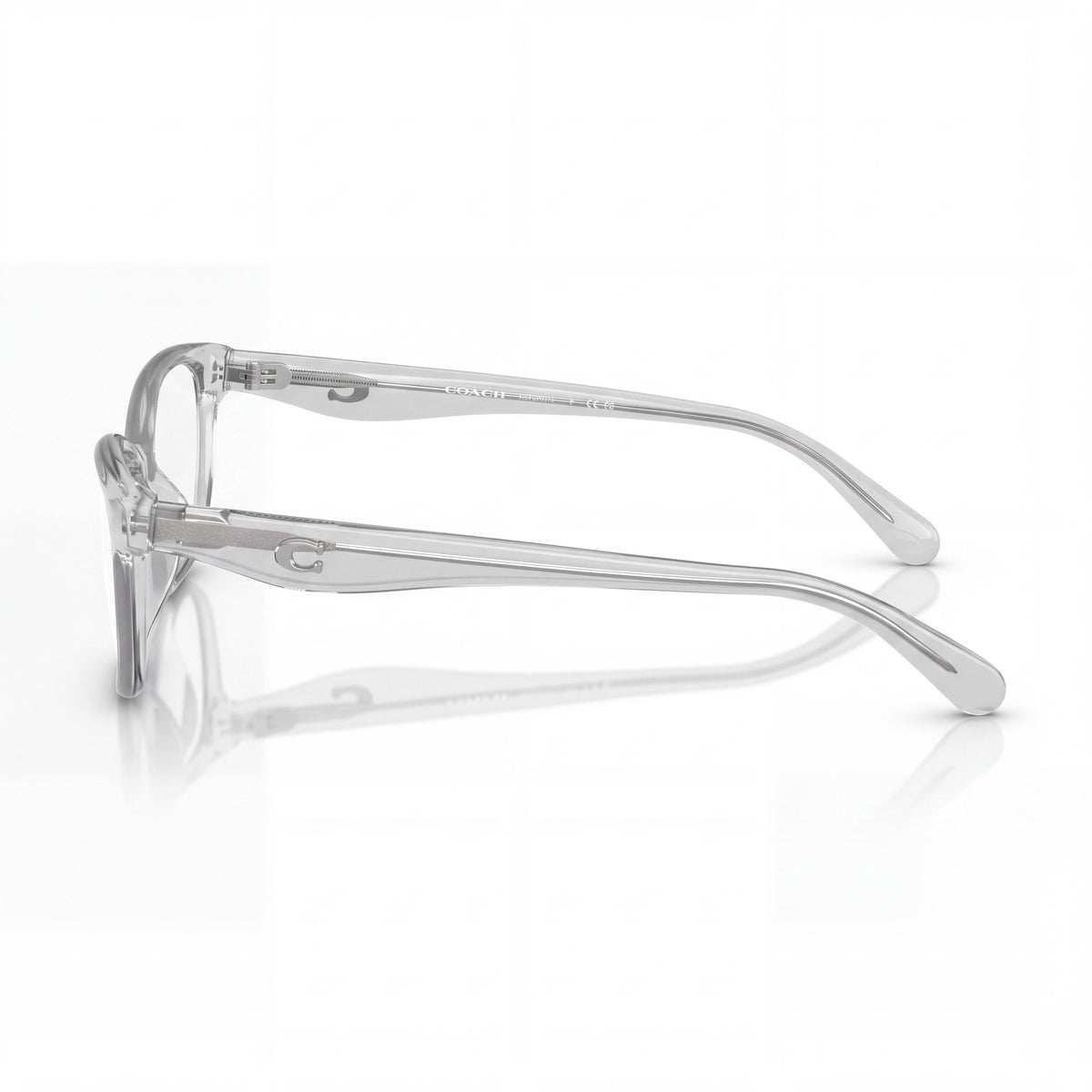 COACH HC6243U Women's Square Plastic Prescription Eyeglass Frames Transparent Dove Size 53mm, Photo 2