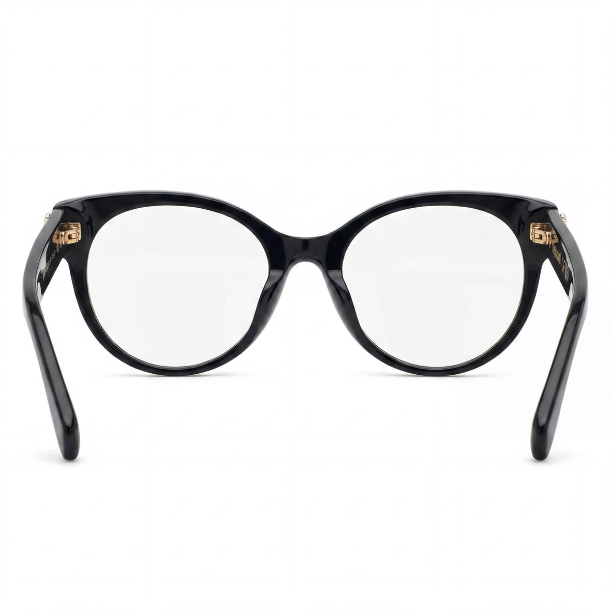 ROBERTO CAVALLI Gafas de mujer casuales de plástico, montura completa ovalada, Habana oscuro brillante, lentes negras brillantes 52-135-19, Photo 4