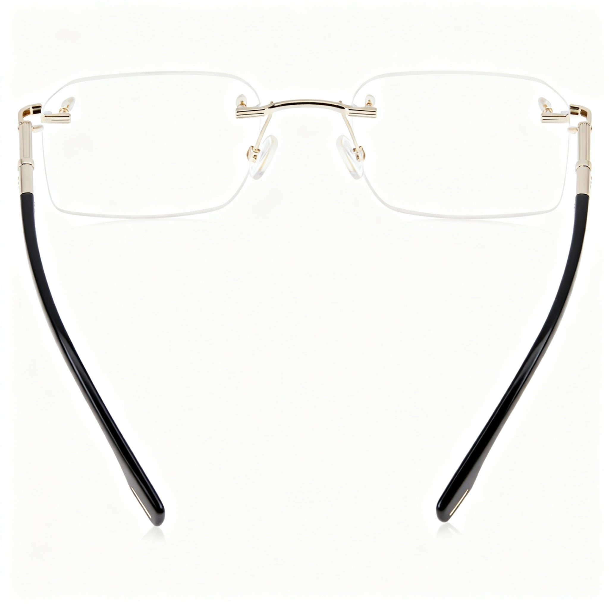 Hugo Boss Eyewear Collection: Boss 1551/a Men's Gold Black Metal Frame Optical Eyeglasses, 54mm Lens Width, Photo 4