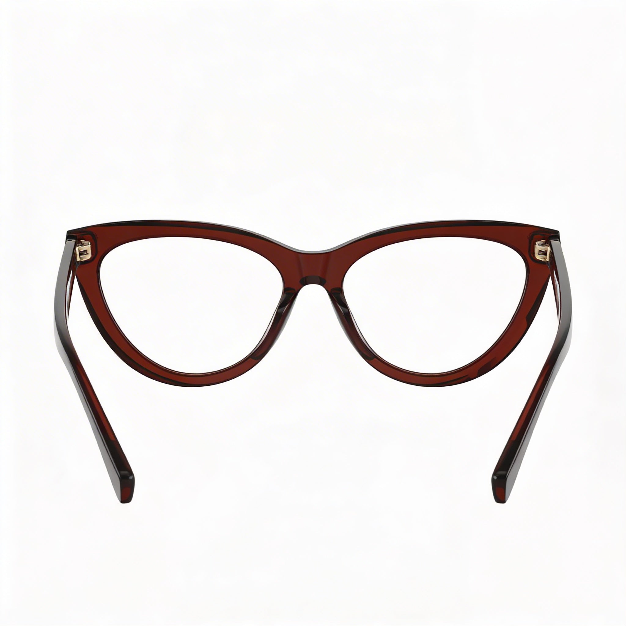 BURBERRY Classic Collection Men's Brown Acetate Frame Clear Polycarbonate Lenses 53mm, Photo 4