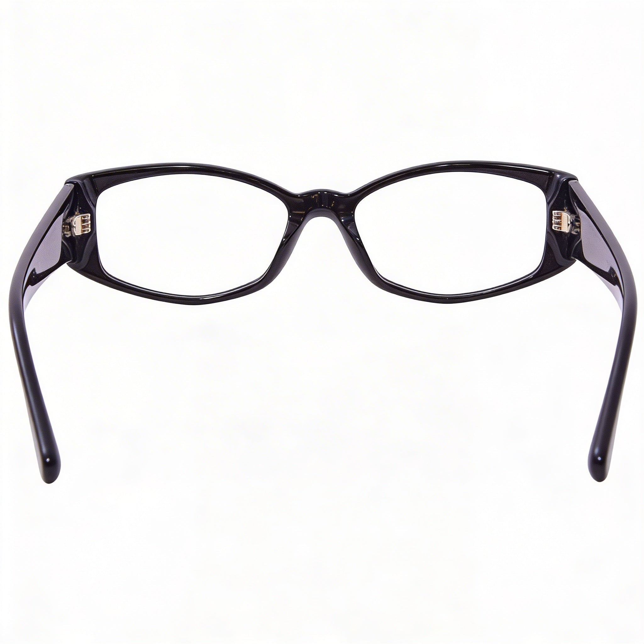 Versace Ve 3343 Women's Acetate Black Gold Logo Frame Eyeglasses (Lens 54mm, Bridge 17mm, Temple 145mm), Photo 4