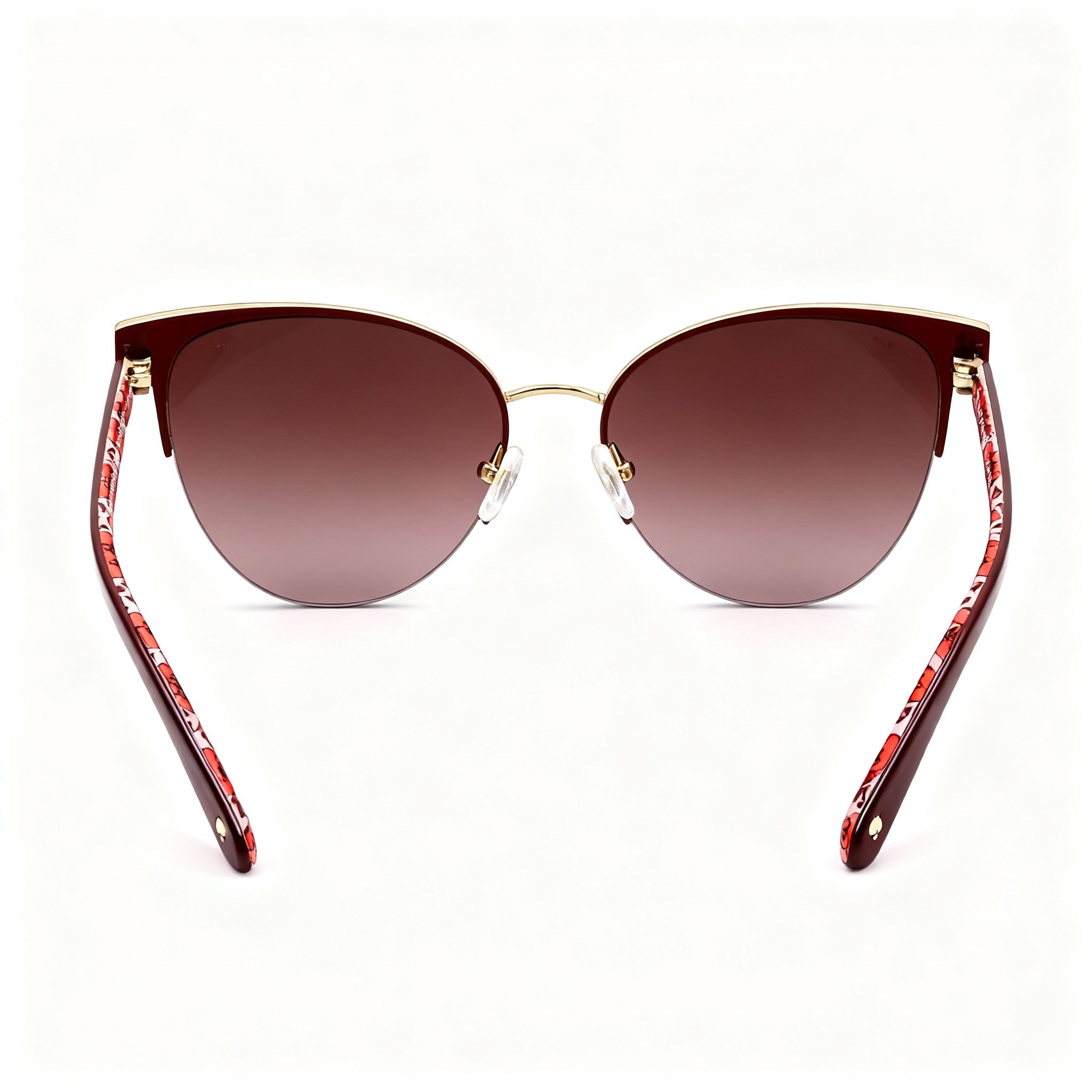 kate spade new york IZARA/G/S Women's Red Pink Stainless Steel Oval UV Protected Non-Polarized Pink Shaded Sunglasses 57mm, Photo 3