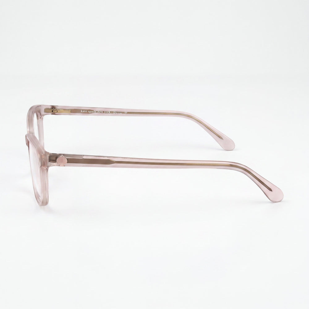 Kate Spade New York Modern Unisex Acetate Frame with Polycarbonate Lens Crystal Pink Sunglasses 51mm Lens Width