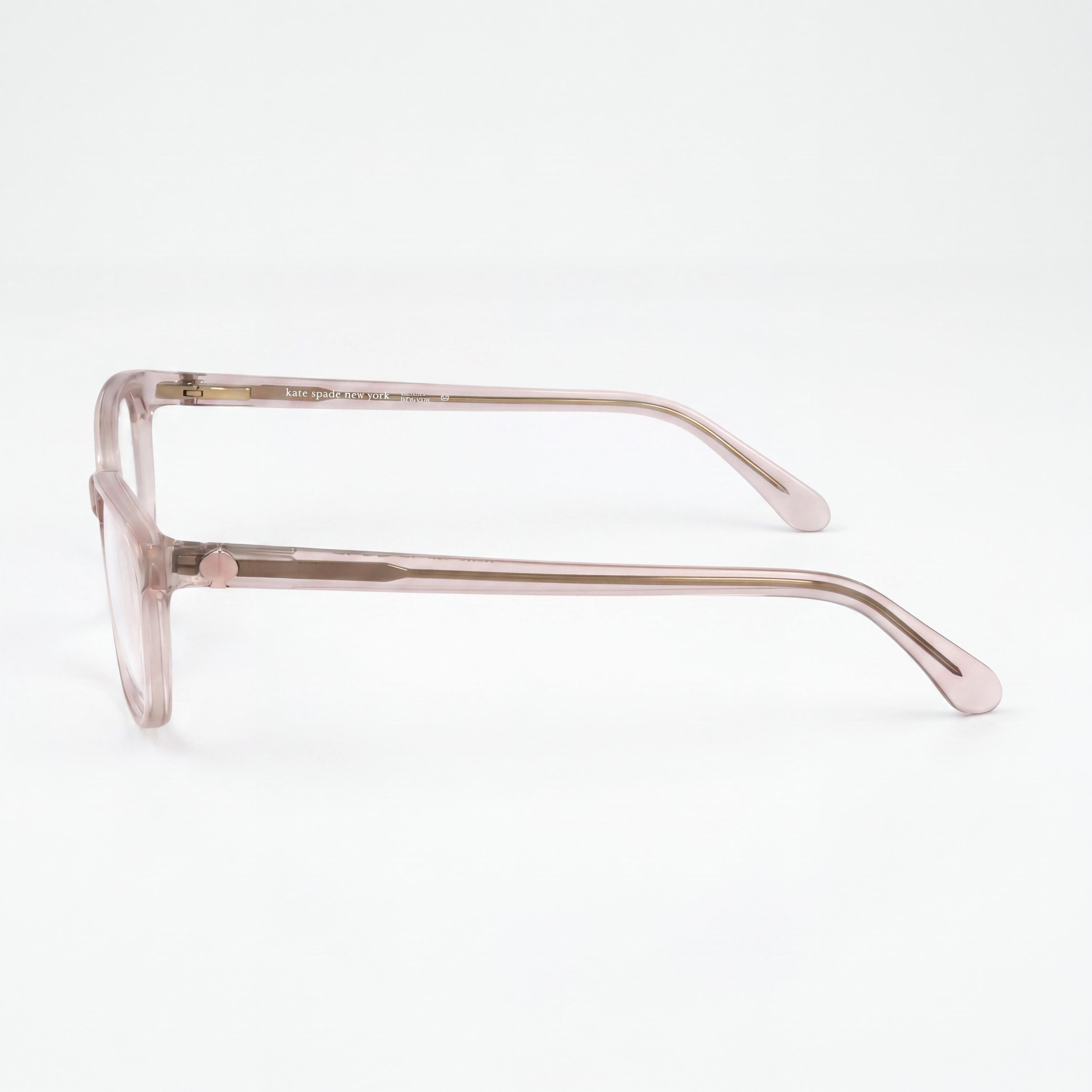Gafas de sol Kate Spade New York con montura de acetato unisex moderna y lentes de policarbonato en color rosa cristal, ancho de lente de 51 mm, Photo 3