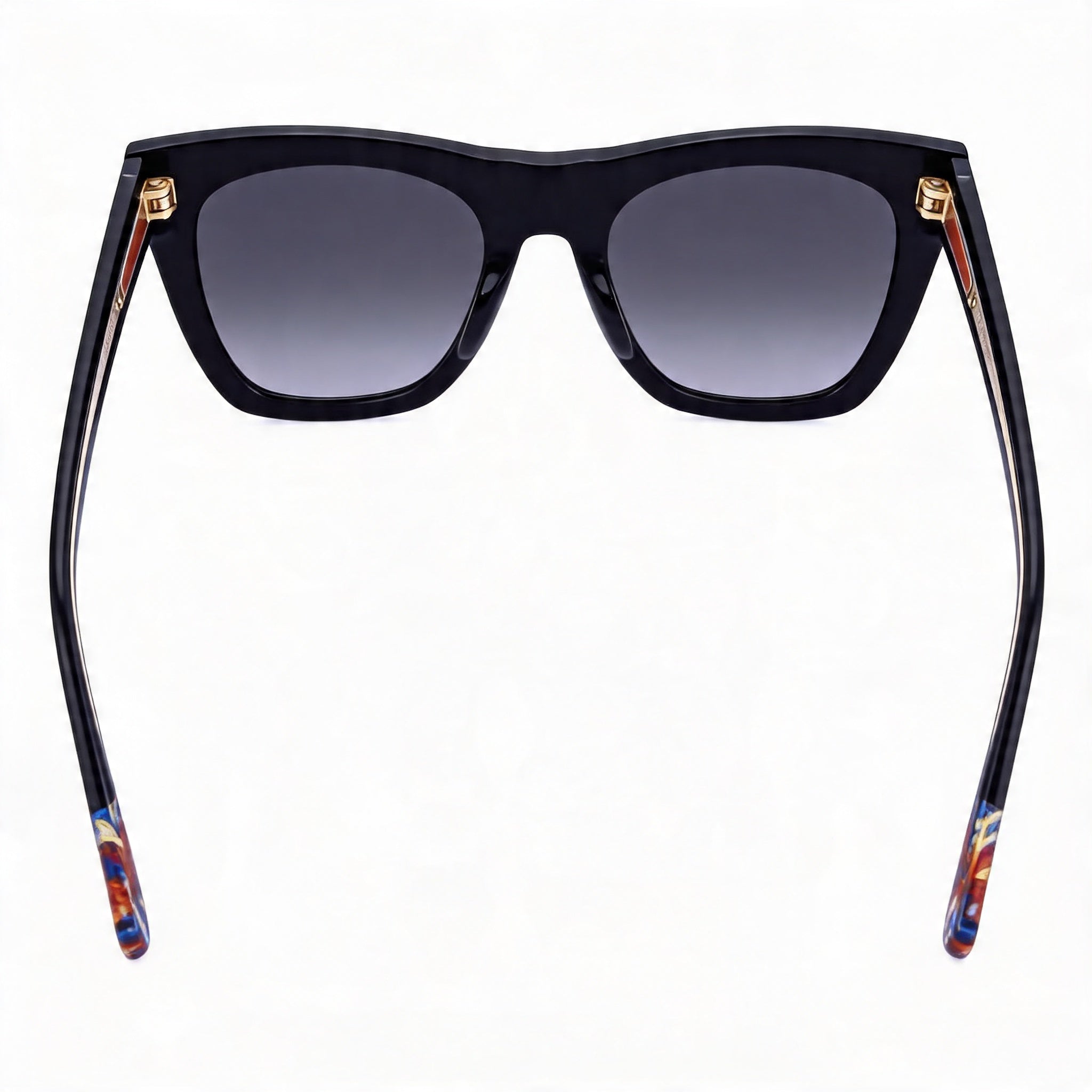M Missoni MIS 0069/S Women's Black Acetate Square Frame Dark Grey Shaded Polycarbonate UV Protected Sunglasses 51mm, Photo 4