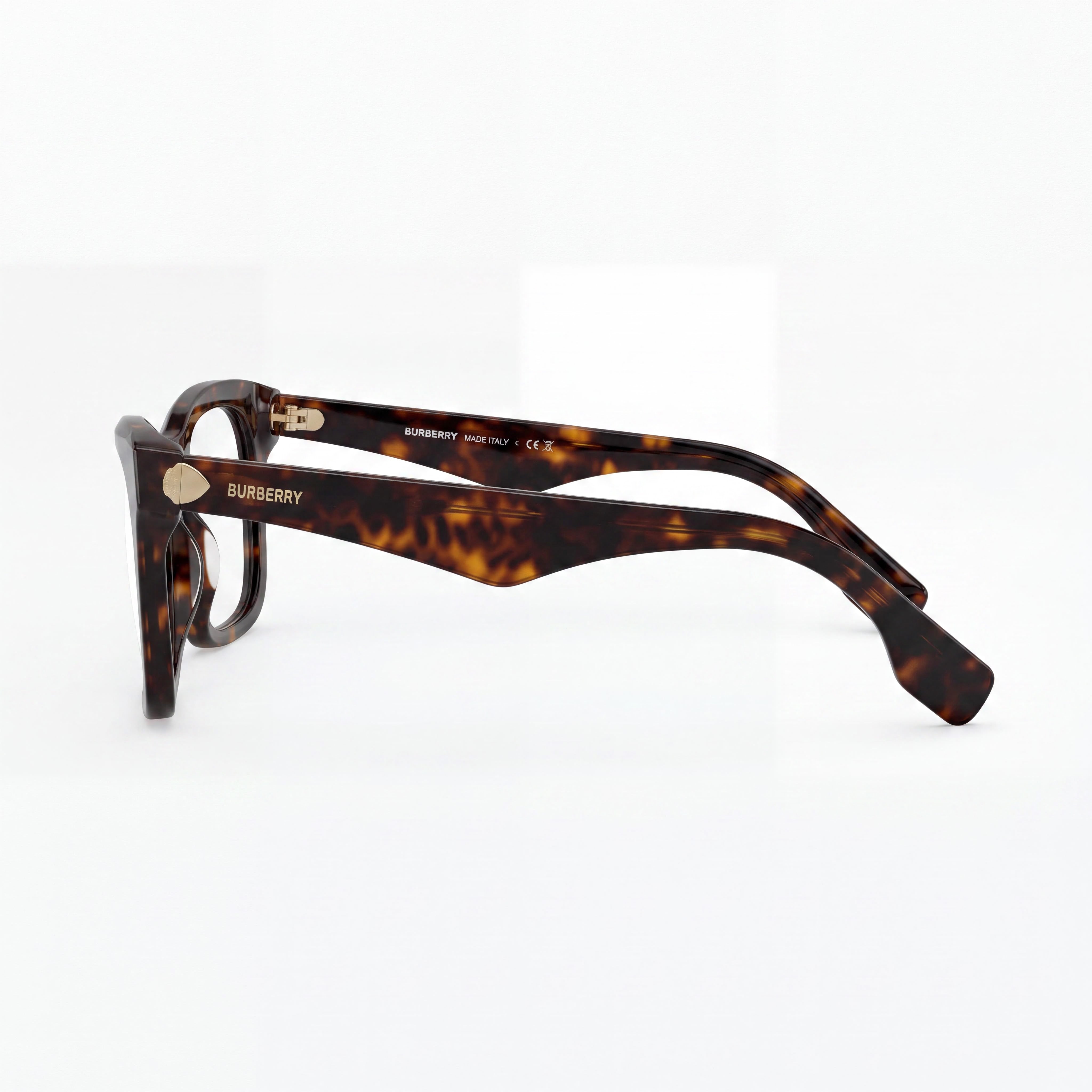 Gafas clásicas BURBERRY con montura marrón, diseñadas para uso unisex, Photo 2