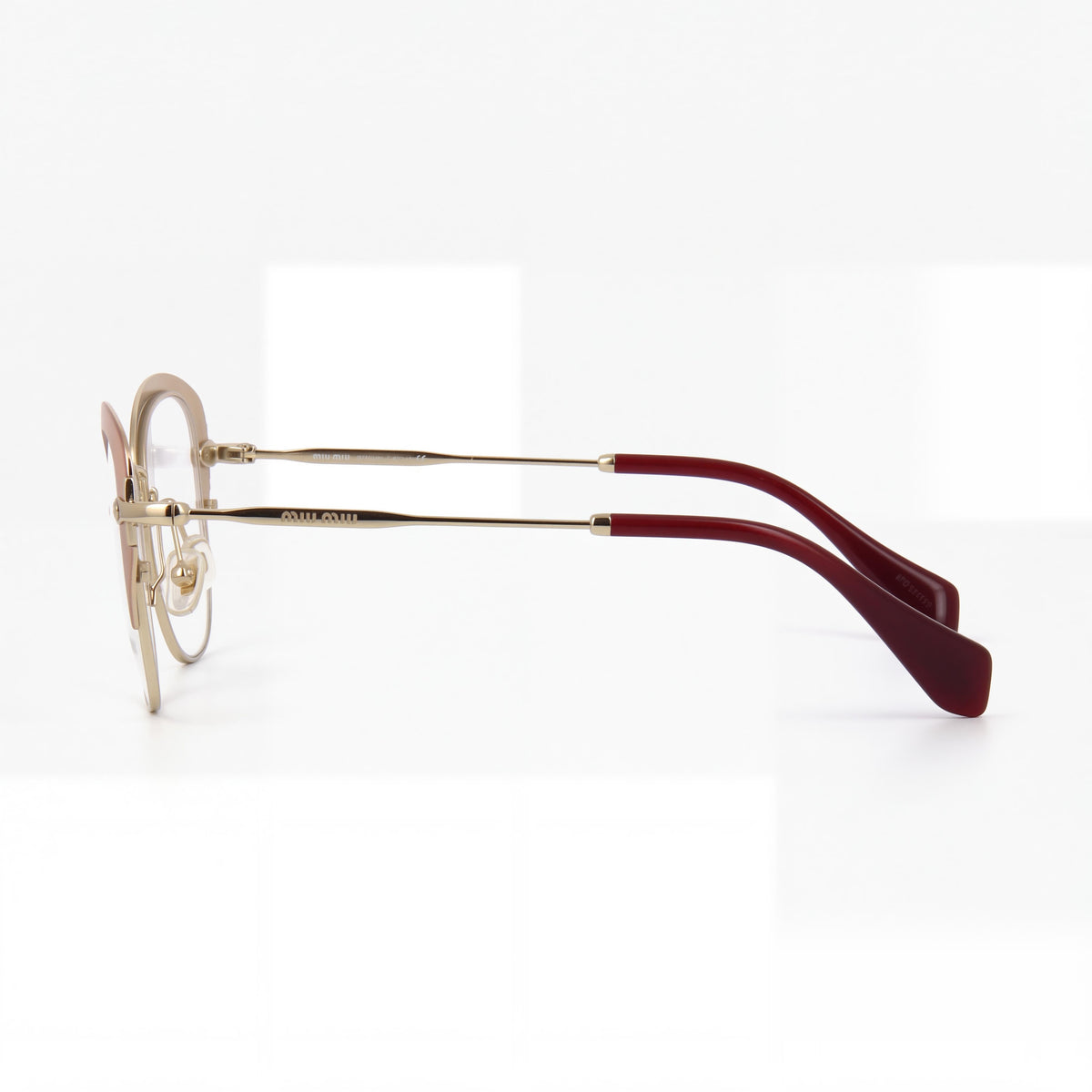 Miu Miu MU53OV Women's Matte Rose Composite Optical Frames with non- Demo Plastic Lenses 50mm, Photo 3