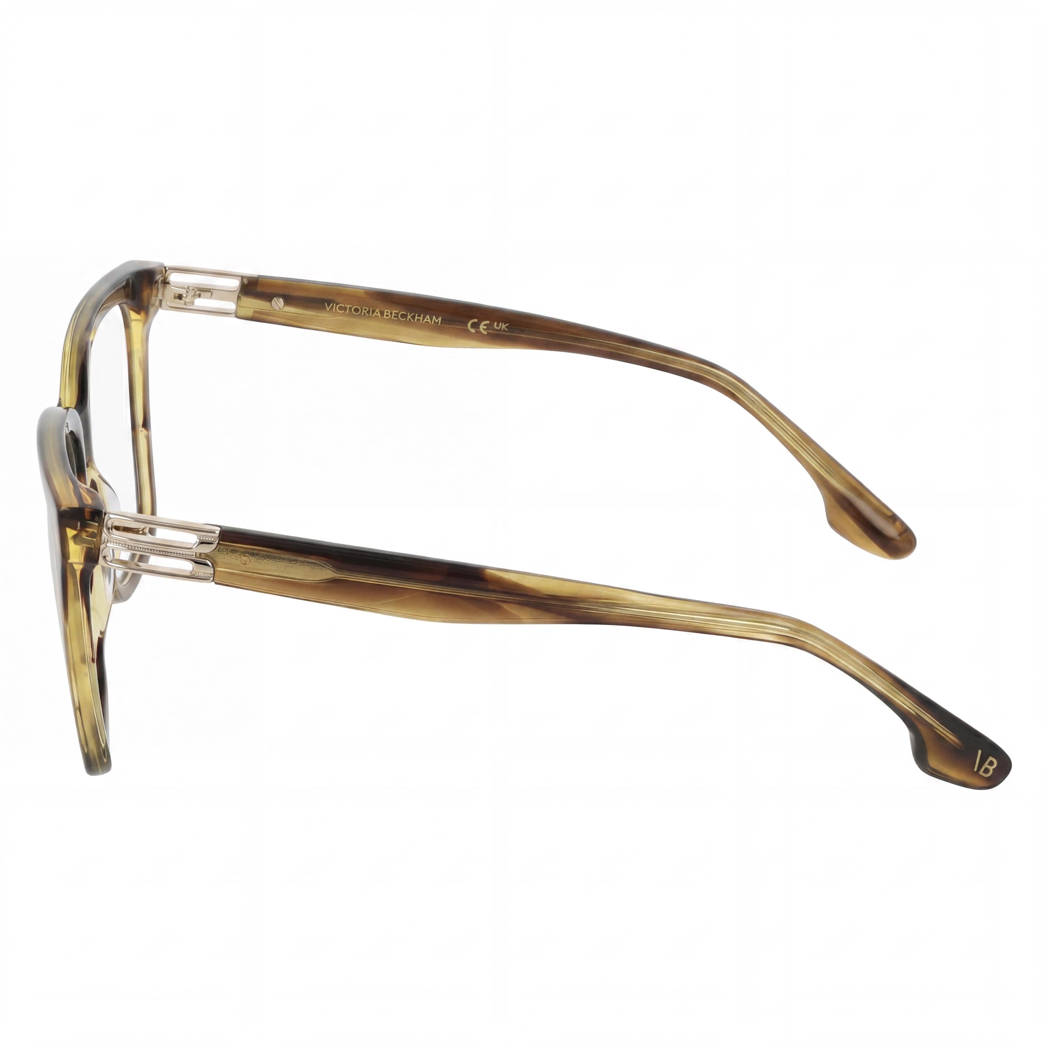 Victoria Beckham Women's Vb2680 Ophthalmic Eyeglass Frames, Striped Khaki, Eye Size 53, Bridge 15, Temple 140, Photo 2