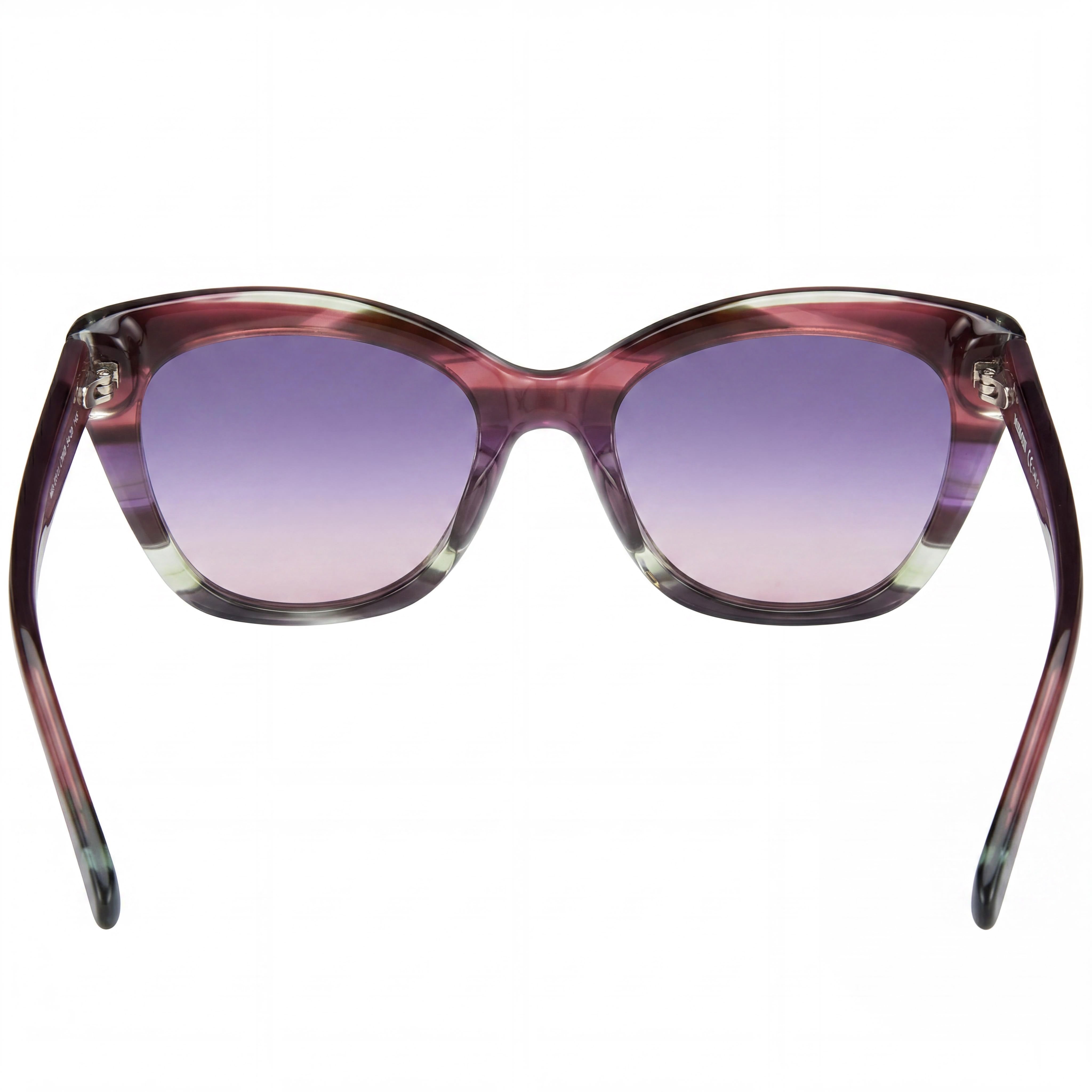 Gafas de sol clásicas M Missoni para mujer con montura de cuerno violeta marrón degradado morado, lentes de acetato con protección UV, 54 mm, Photo 4
