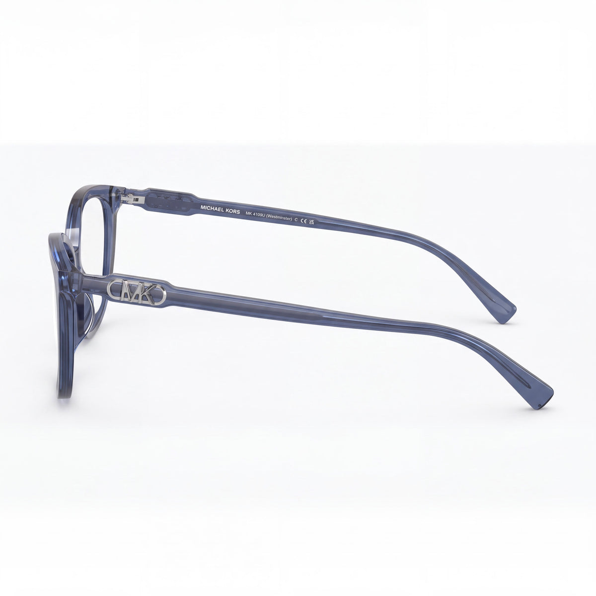 Michael Kors MK4109U Gafas graduadas de plástico azul transparente estilo ojo de gato para mujer 52mm, Photo 2