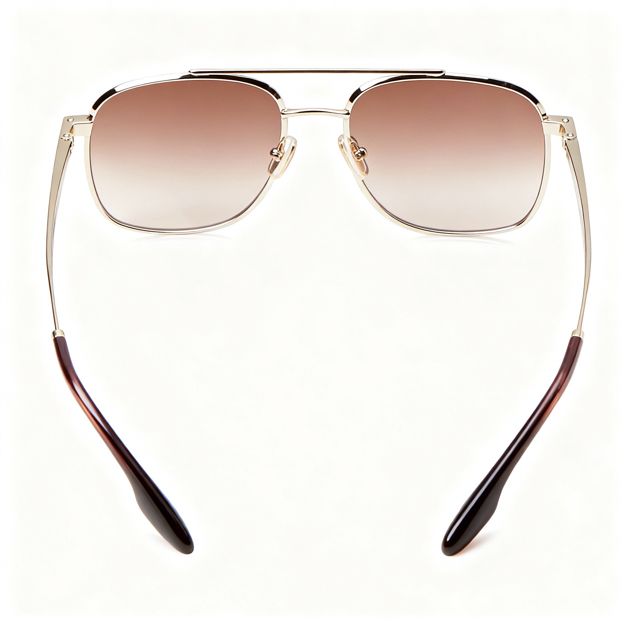 Victoria Beckham Modern Women's Gold Brown Magnesium Frame Brown Gradient Non-Polarized Sunglasses 58mm, Photo 4