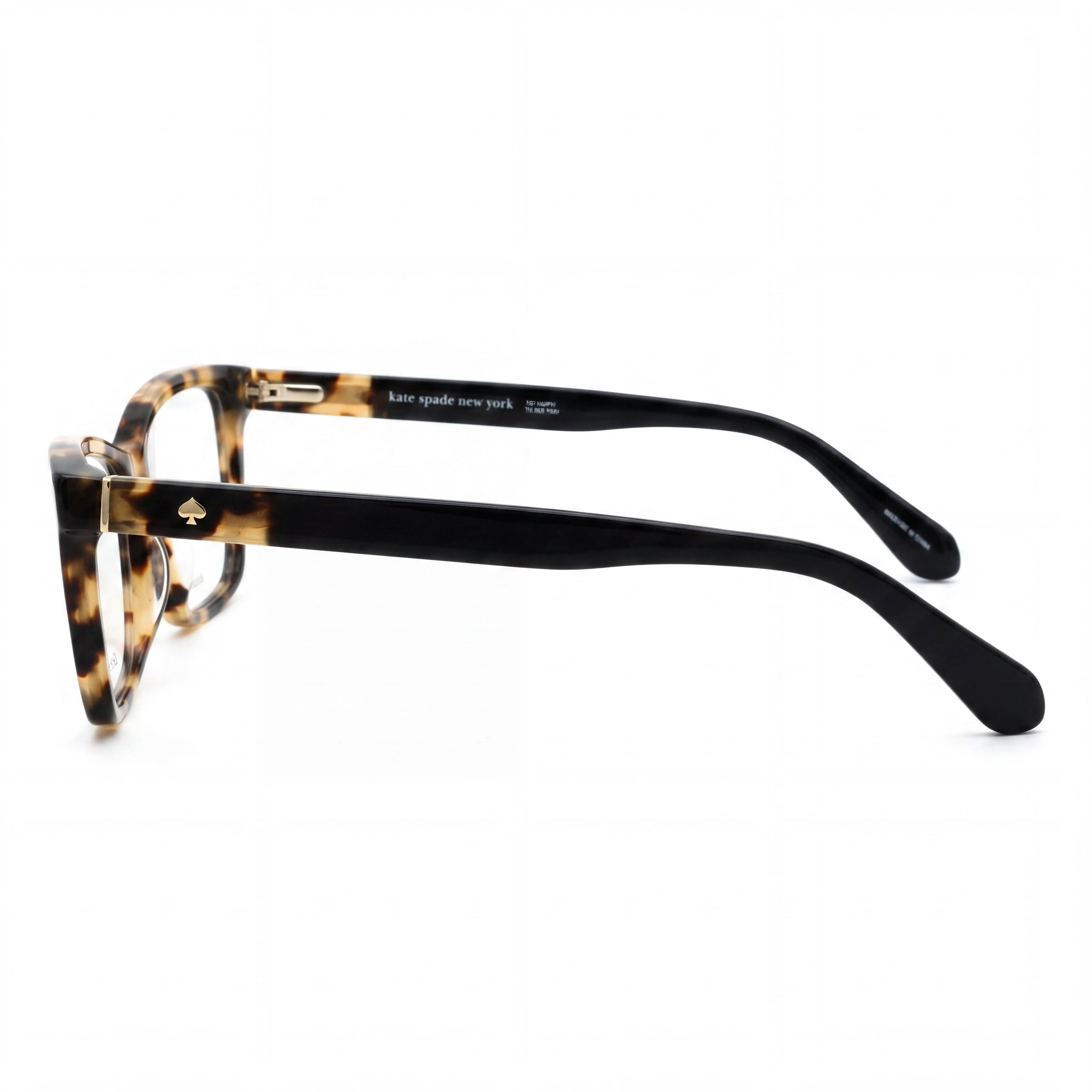 Gafas Kate Spade New York Camberly para mujer, montura de plástico negro habana, lentes transparentes de policarbonato, 53 mm, Photo 2