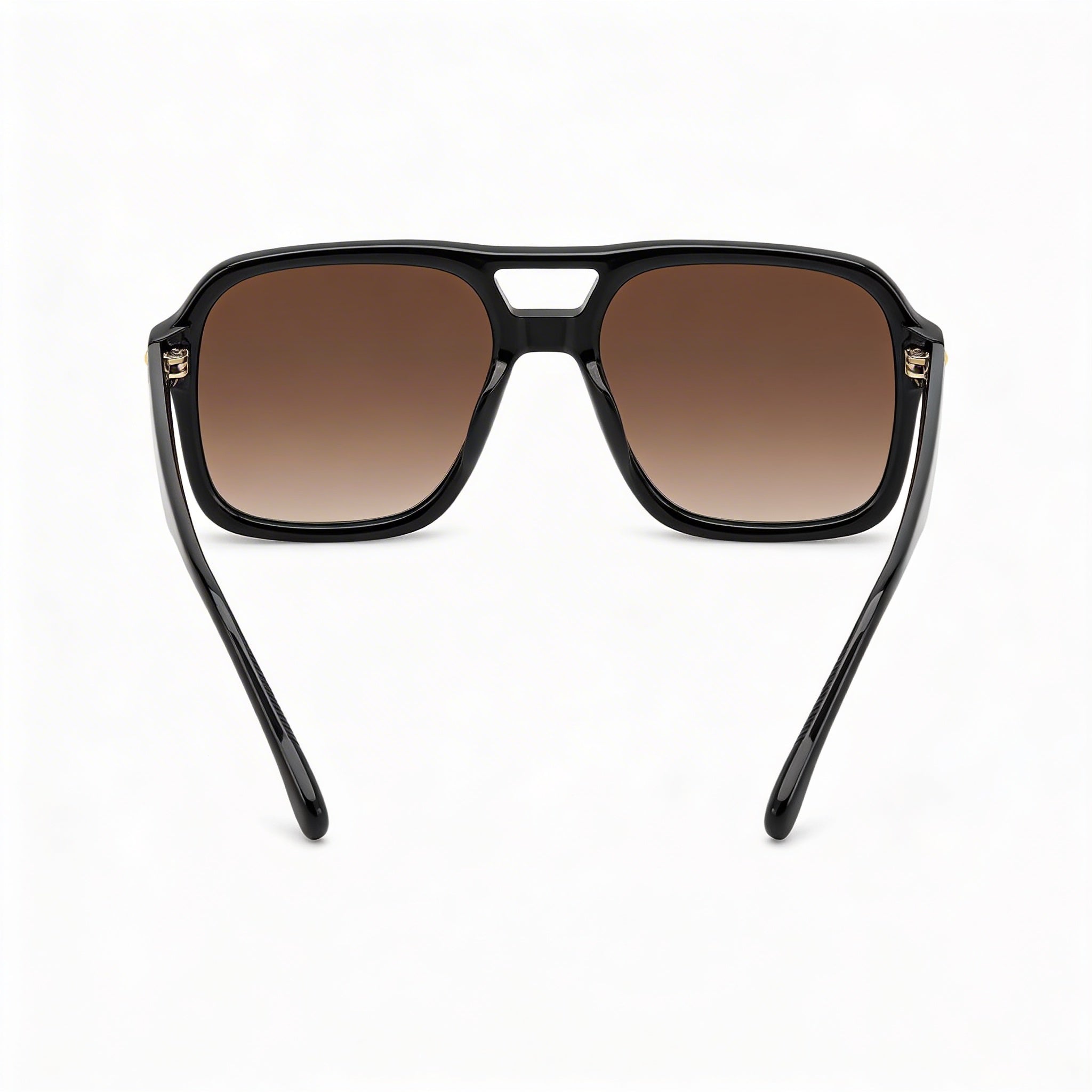 Carrera 317/S para hombre, montura de plástico negra, lentes marrones degradadas con protección UV, sin polarizar, 55mm, Photo 3