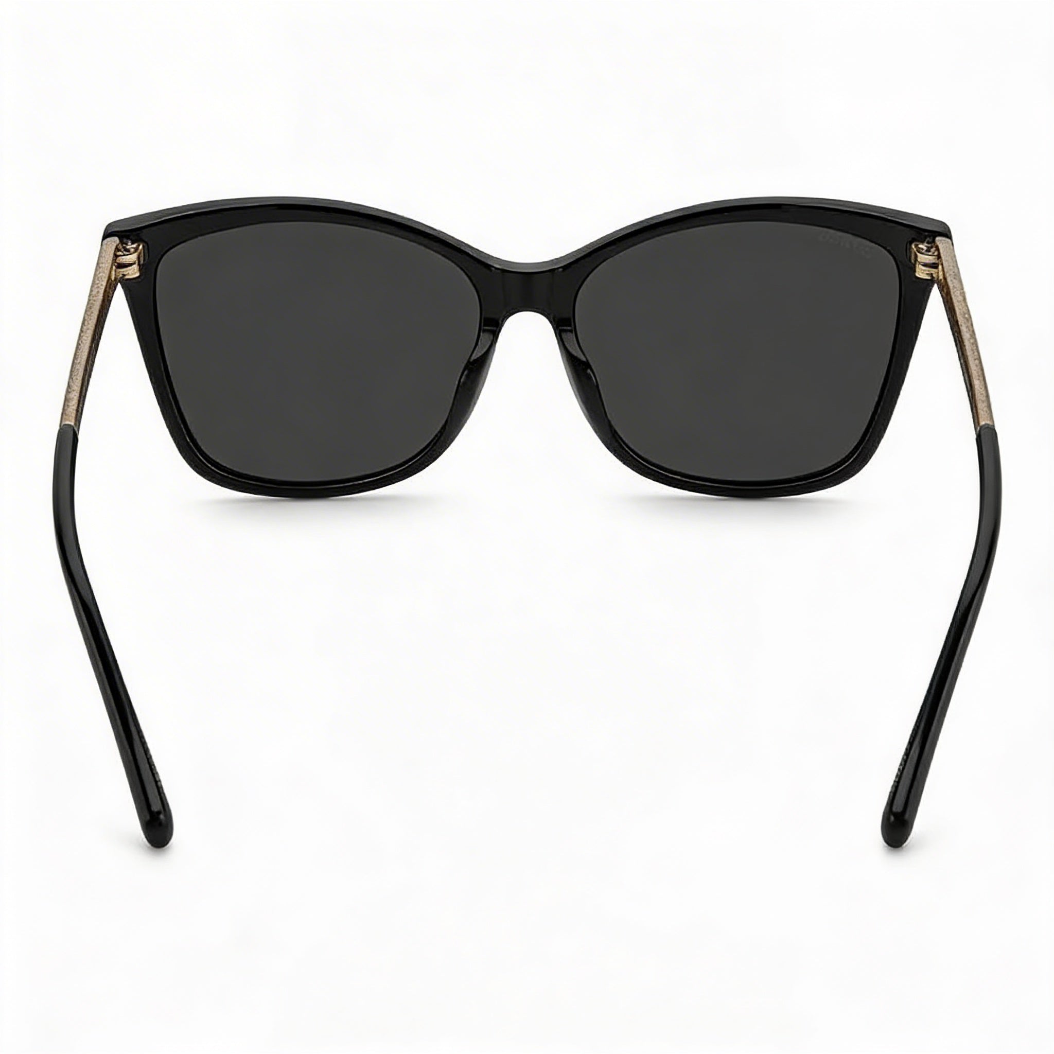 JIMMY CHOO Women's Casual Sunglasses, Black Acetate Frame, UV Protected Black Lenses 56mm, Photo 3