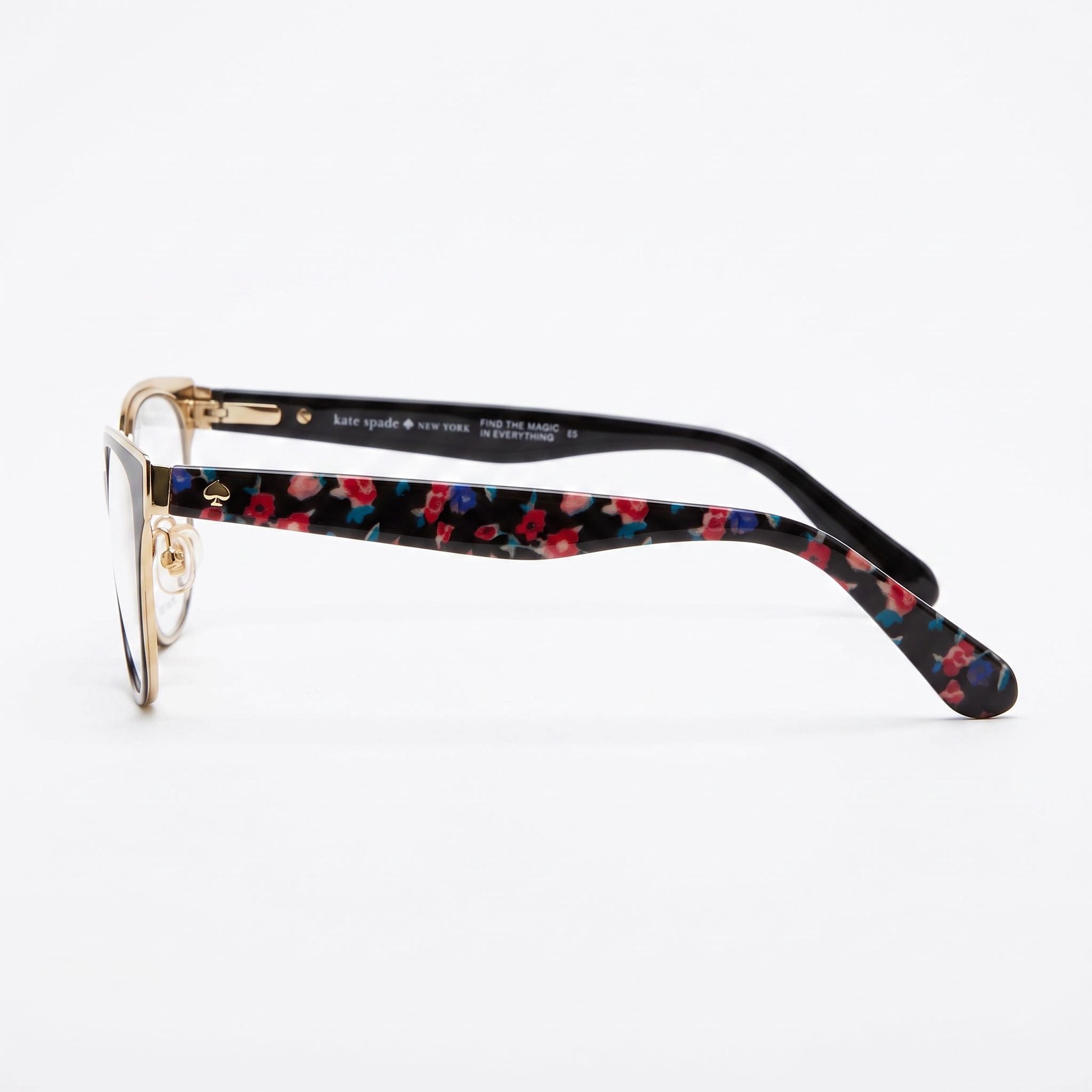 Kate Spade New York Vandra 0807 Women's Full Rim Cat Eye Metal Prescription Eyeglasses Black 52mm, Photo 2