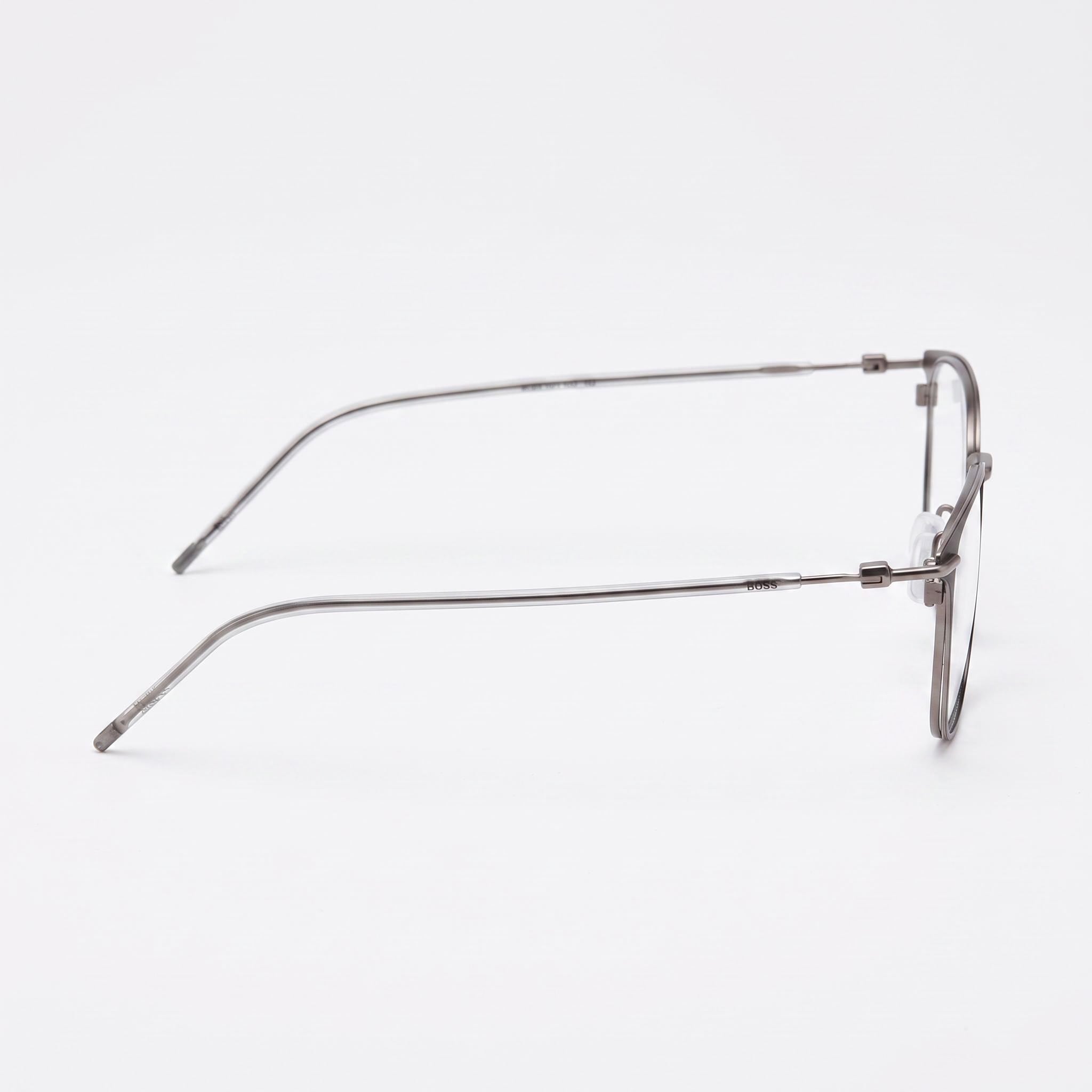 Hugo Boss 1431 Gafas de sol polarizadas casuales unisex de aleación de acero negro mate rutenio oscuro 52 mm, Photo 2