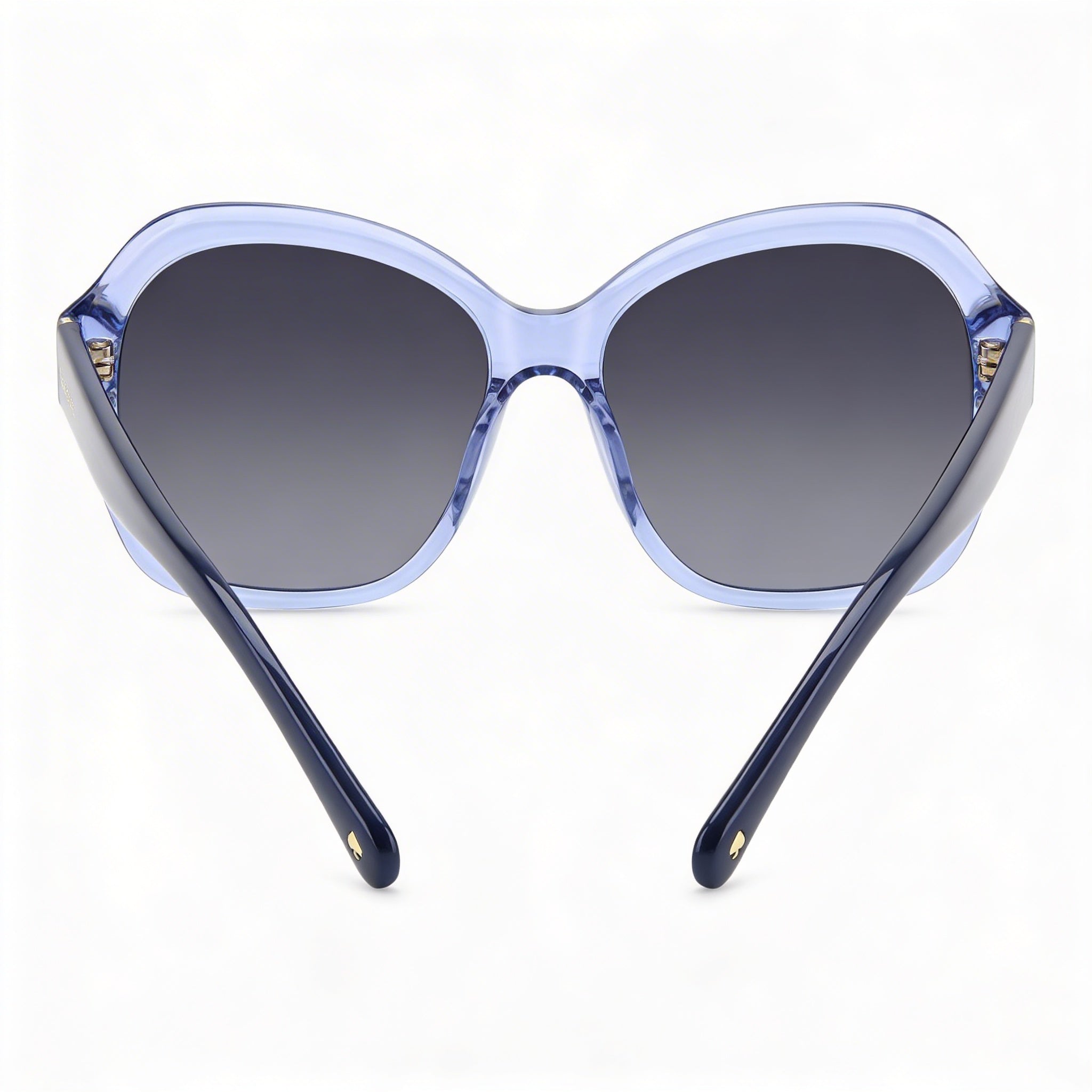 Gafas de sol Kate Spade New York para mujer, estilo casual, con montura de acetato azul y lentes sombreados en gris oscuro, 55 mm, Photo 3