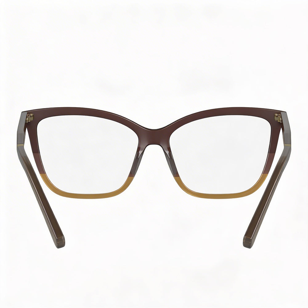 Calvin Klein CK23545 Gafas Unisex Cuadradas Marrón Oscuro, Acetato 53mm