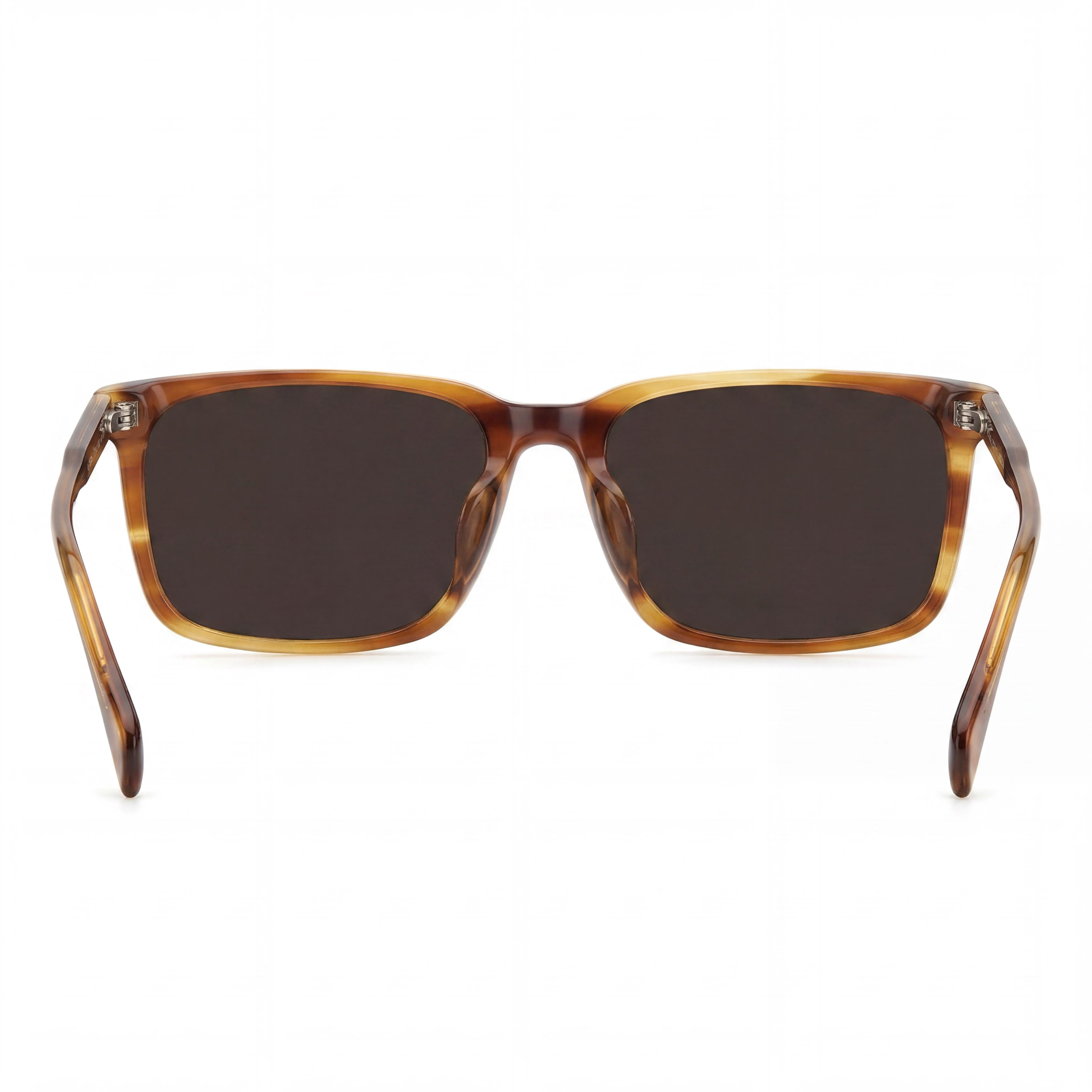 Beckham Classic Women's Sunglasses, Brown Horn Plastic Frame, Polycarbonate Lenses, 58mm Lens Width, Photo 4