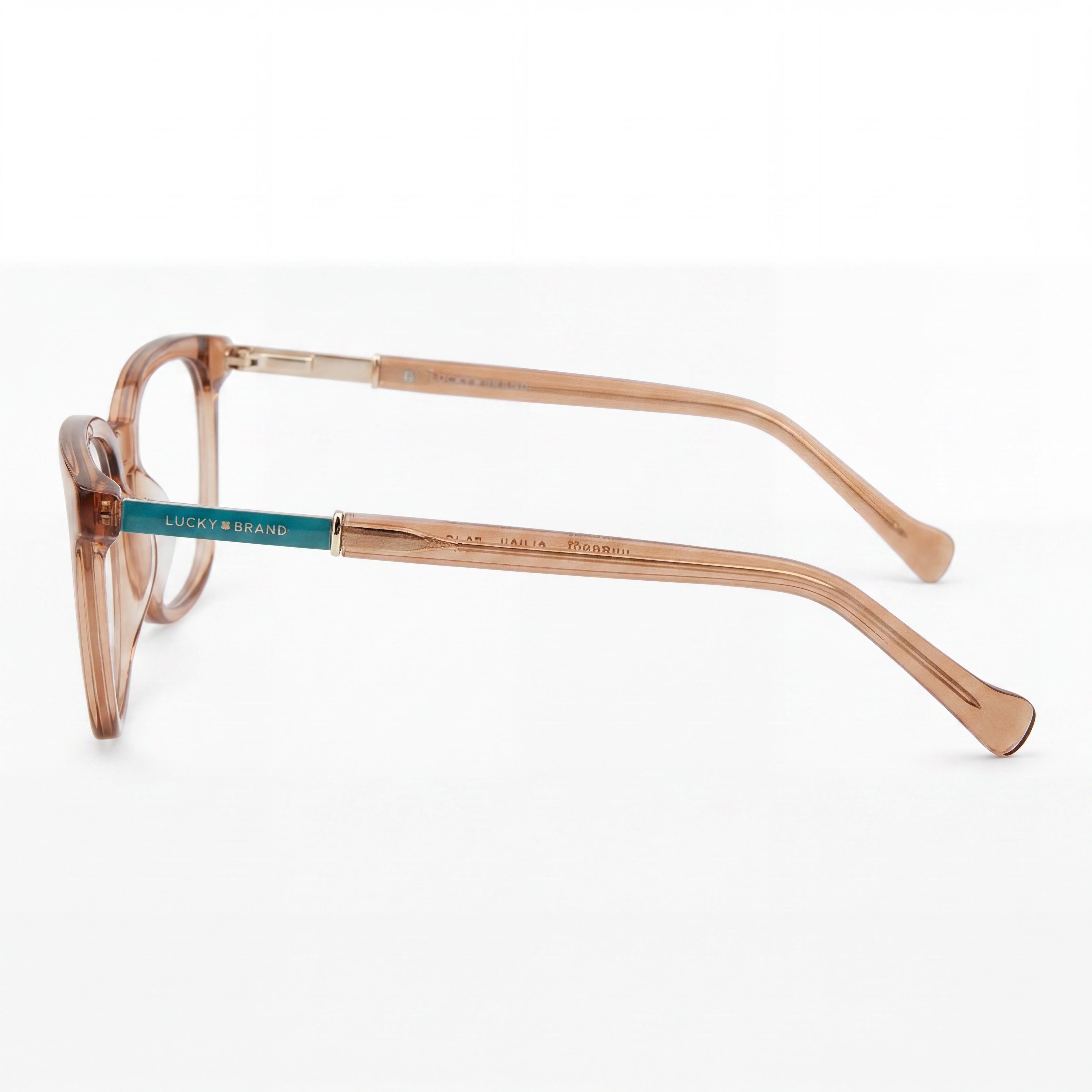 Lucky Brand Vlbd234 Gafas para hombre con montura de plástico en color Blush y lentes de policarbonato transparentes polarizadas de 52 mm, Photo 3
