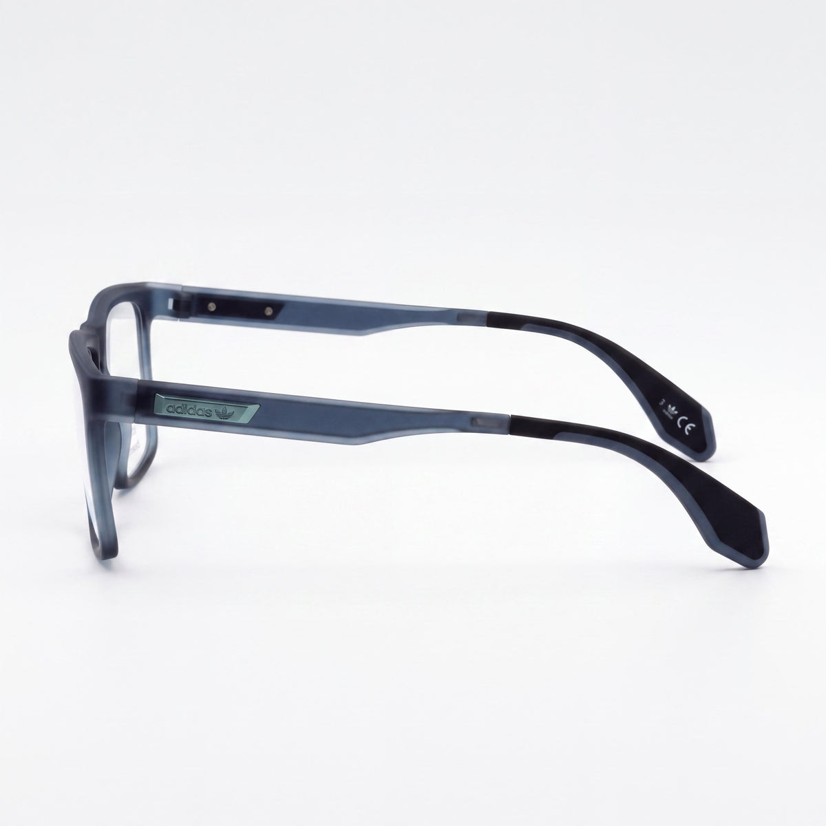Lentes de Sol Casuales de Plástico para Hombre adidas, Azul Mate, Micas Transparentes de Demostración, Aptos para Receta, Ancho de Lente de 54mm, Photo 2