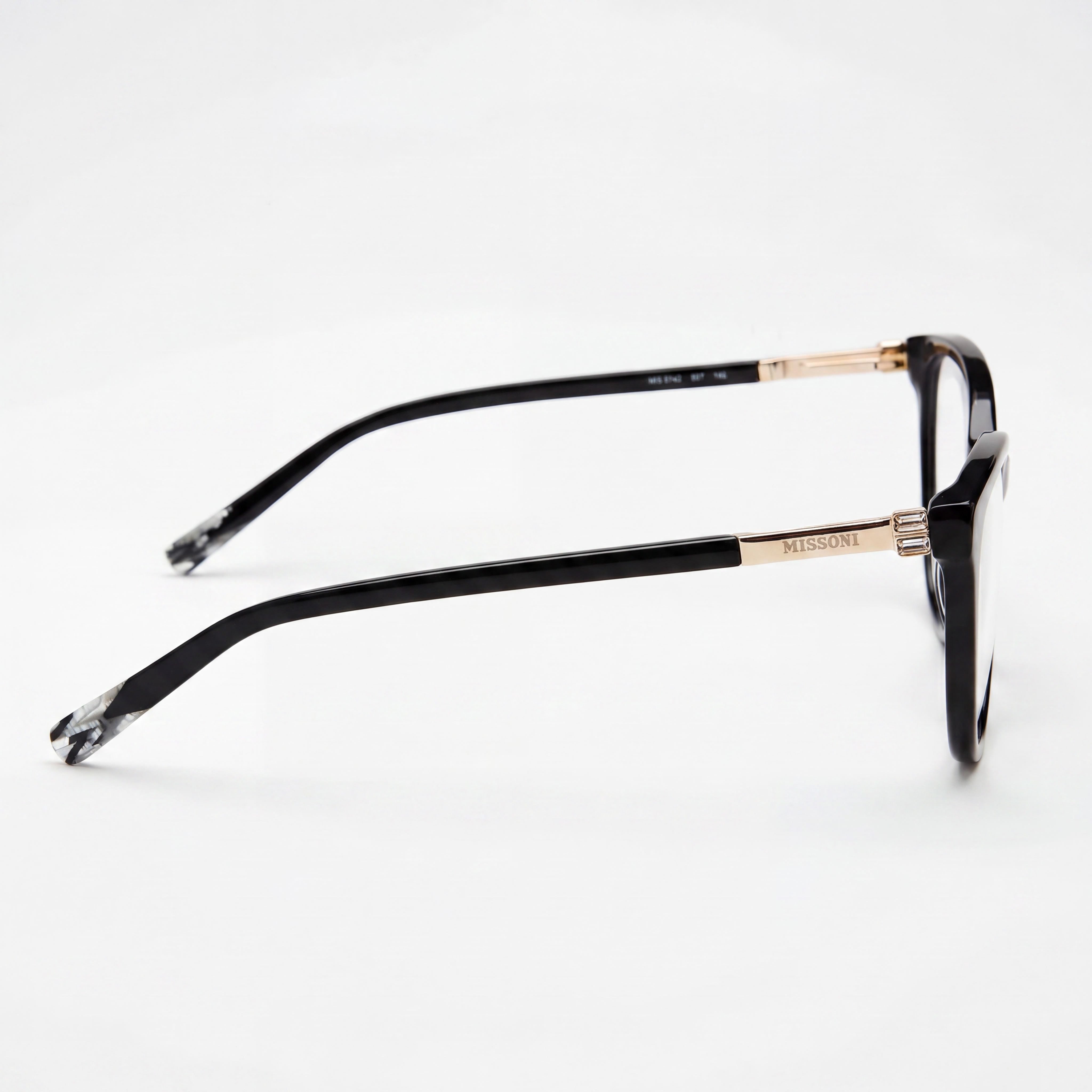 M Missoni Casual Women's Acetate Frame Eyeglasses with 54mm Lens Width, 16mm Bridge Width, and 145mm Temple Length, Photo 2