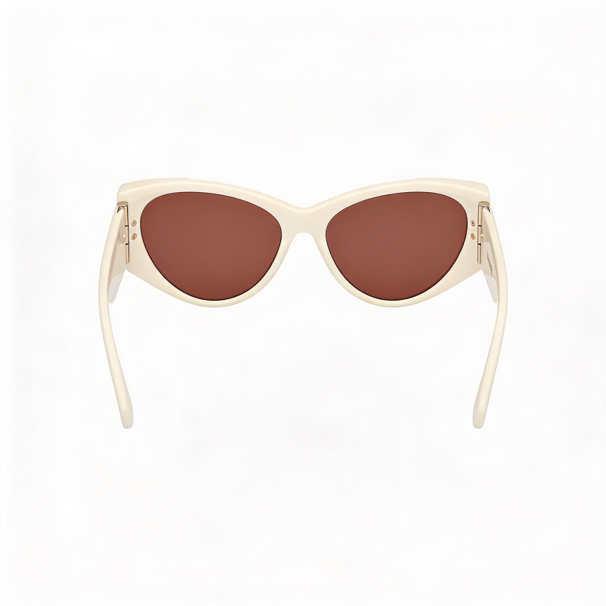 MaxMara Mm0132 Unisex Eyewear featuring a White Frame, Lens Width 58mm, Bridge 15mm, Temple 135mm, Photo 4