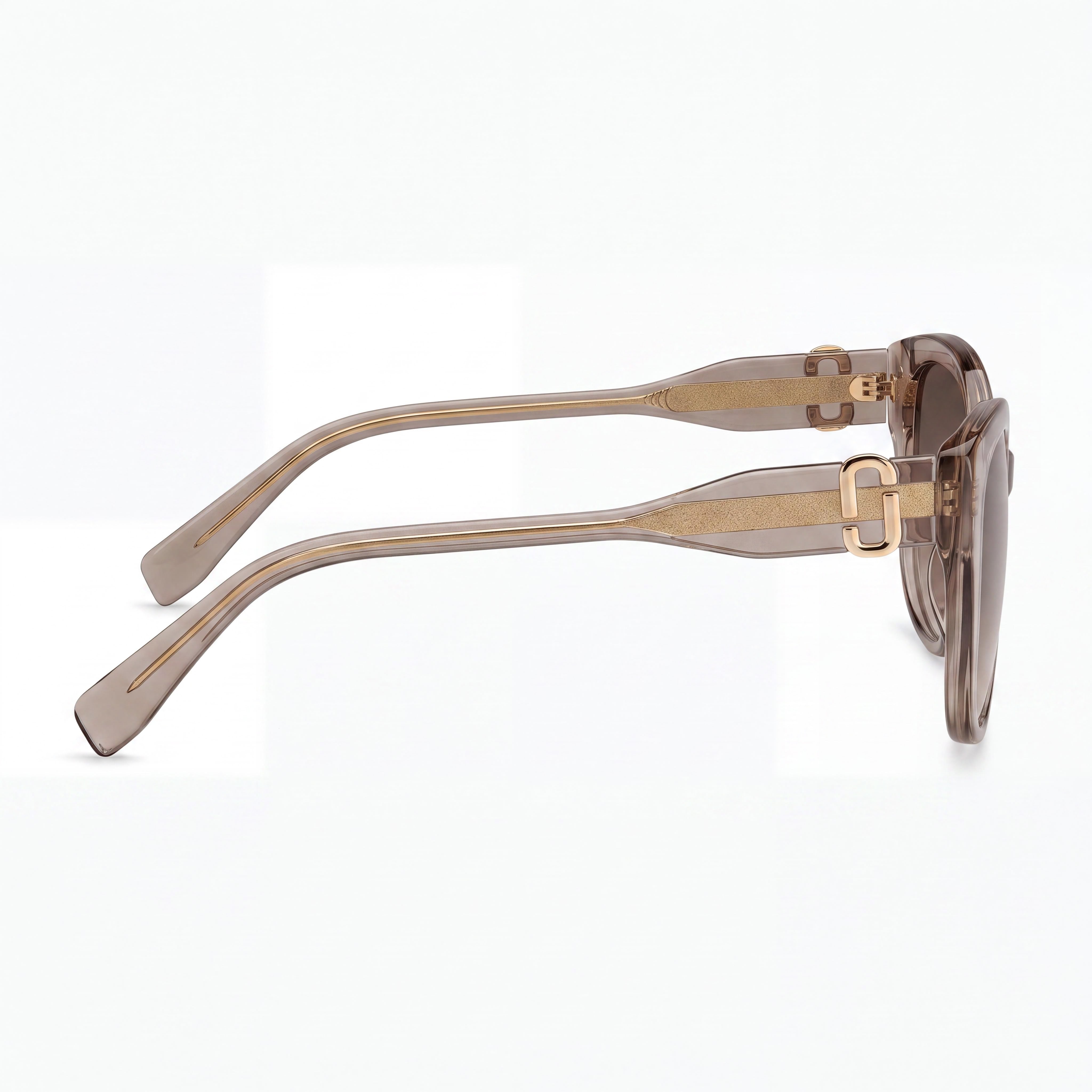 Gafas de sol Marc Jacobs informales MARC 791/F/S para mujer, rectangulares, montura nude/marrón, lentes de policarbonato marrones, 57 mm, Photo 3