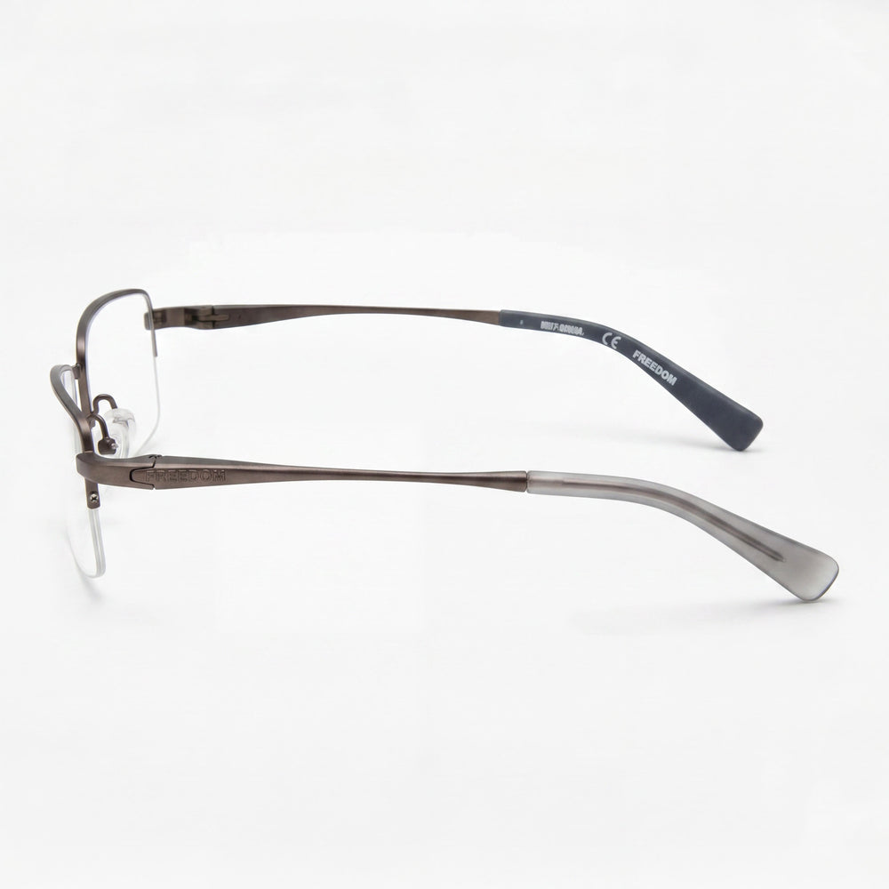 Harley-Davidson Hd9024 Gunmetal Rectangle Eyeglasses Unisex, 59mm