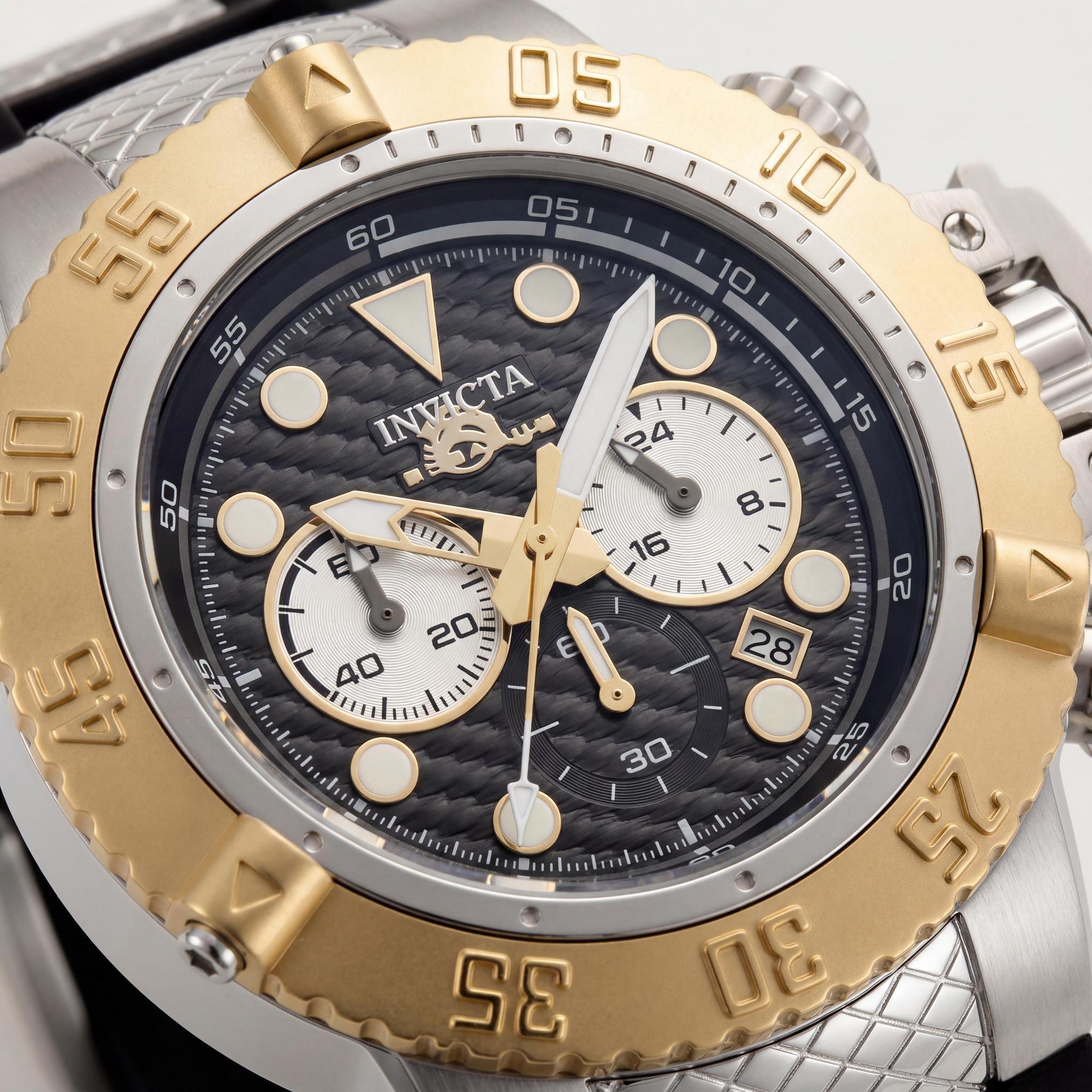 Reloj cronógrafo de cuarzo Invicta Subaqua IN-47830-AMZUK para hombre, de acero inoxidable plateado, de 50 mm y esfera negra., Photo 2