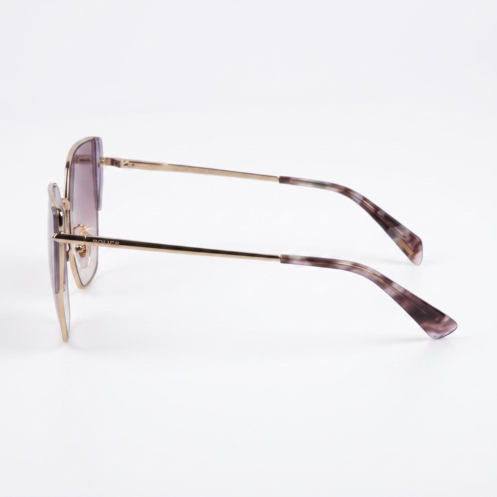 Police Modern Men's Metal Sunglasses, Oro Chiaro Lucido, 57mm, Photo 3