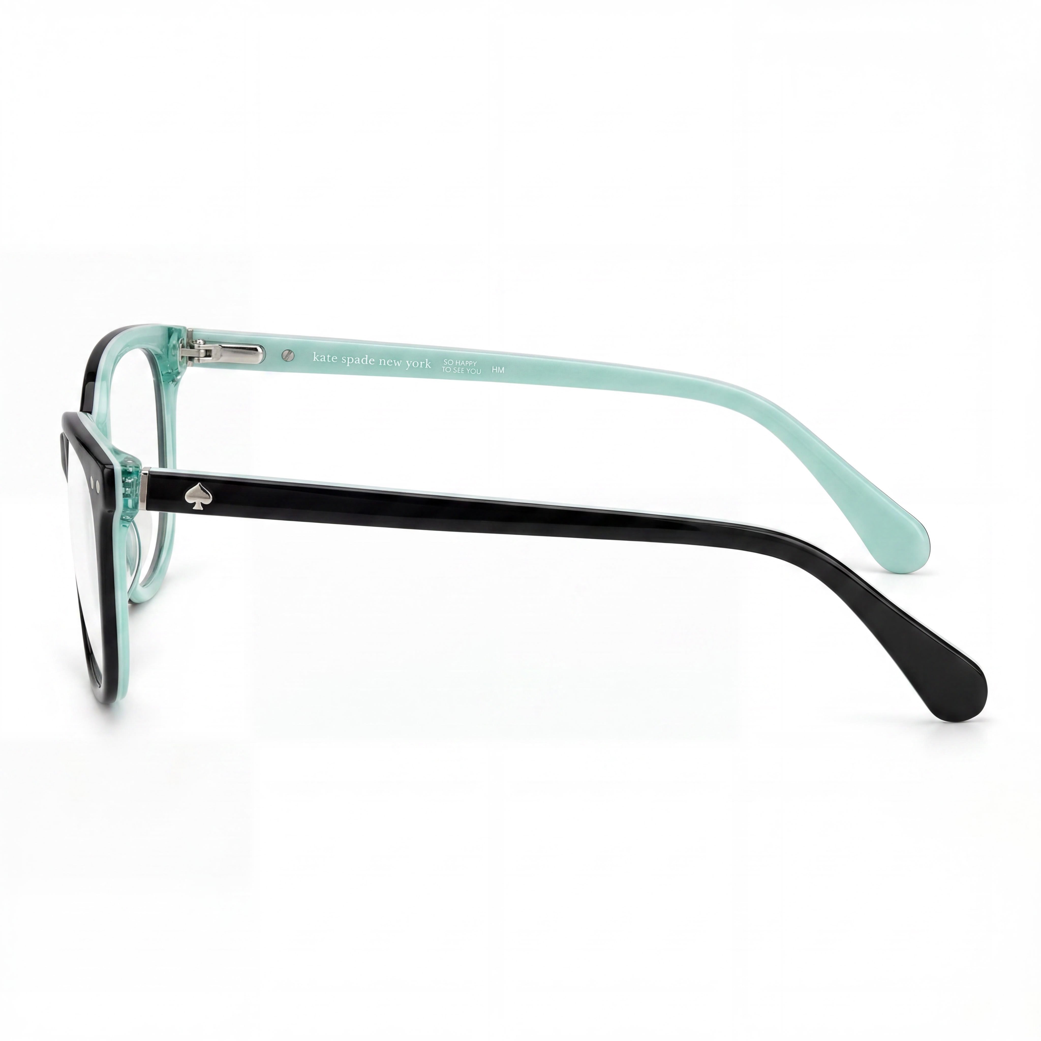 kate spade new york 103987 Raelynn Women's Eyewear featuring Black Acetate Frame and Black Lenses, Size 53mm, Photo 2