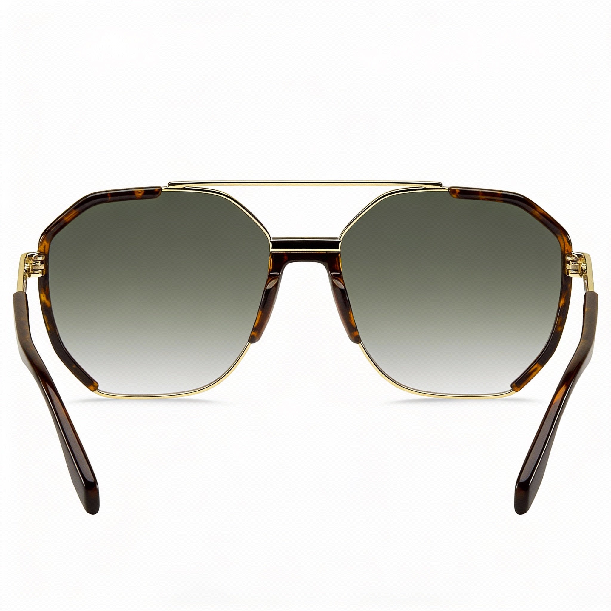 Marc Jacobs Casual Men's Gold Havana Brown Metal Green Shaded Sunglasses 58mm, Photo 4