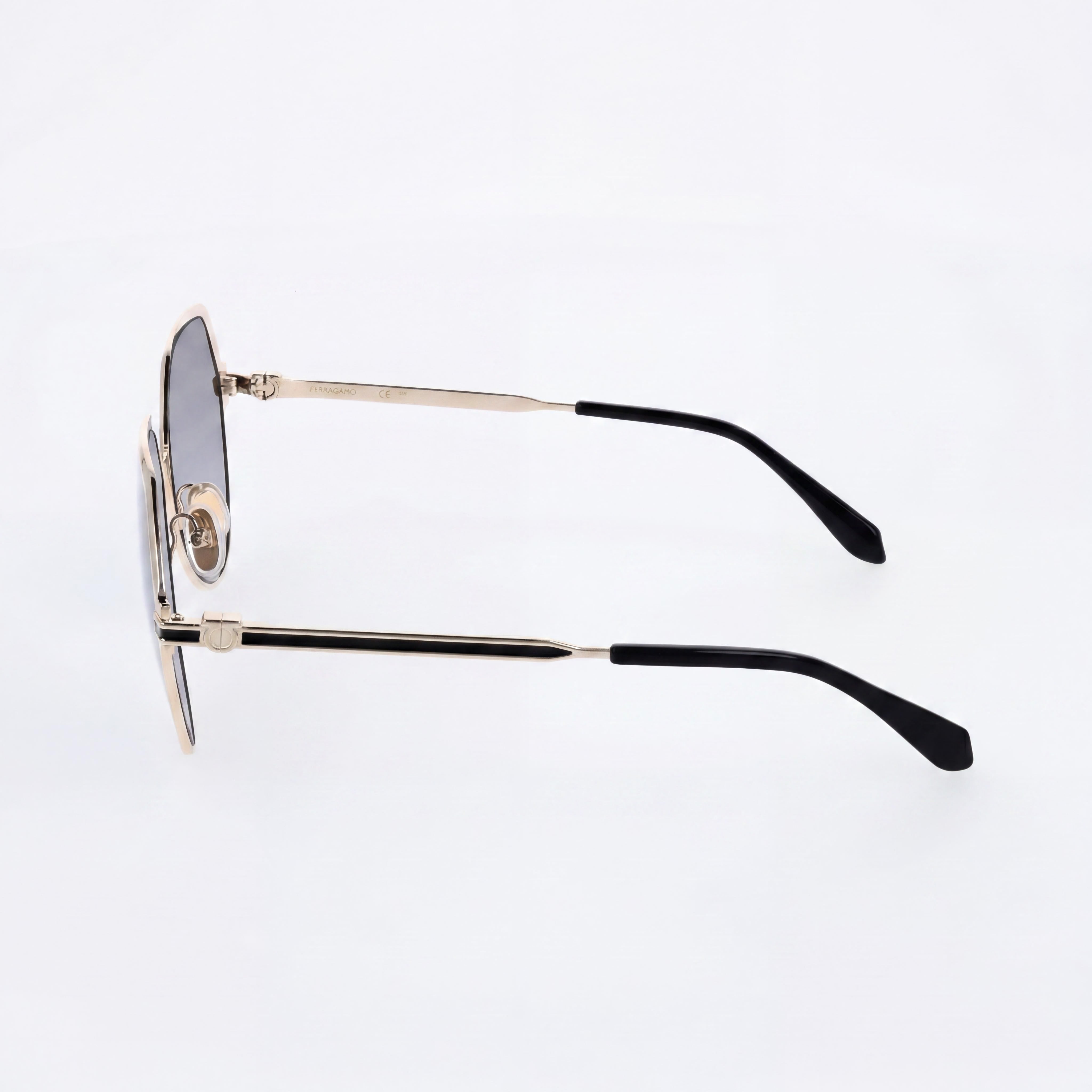 Gafas Ferragamo Sf325s para Mujer Acetato Dorado Gris 62mm, Photo 3