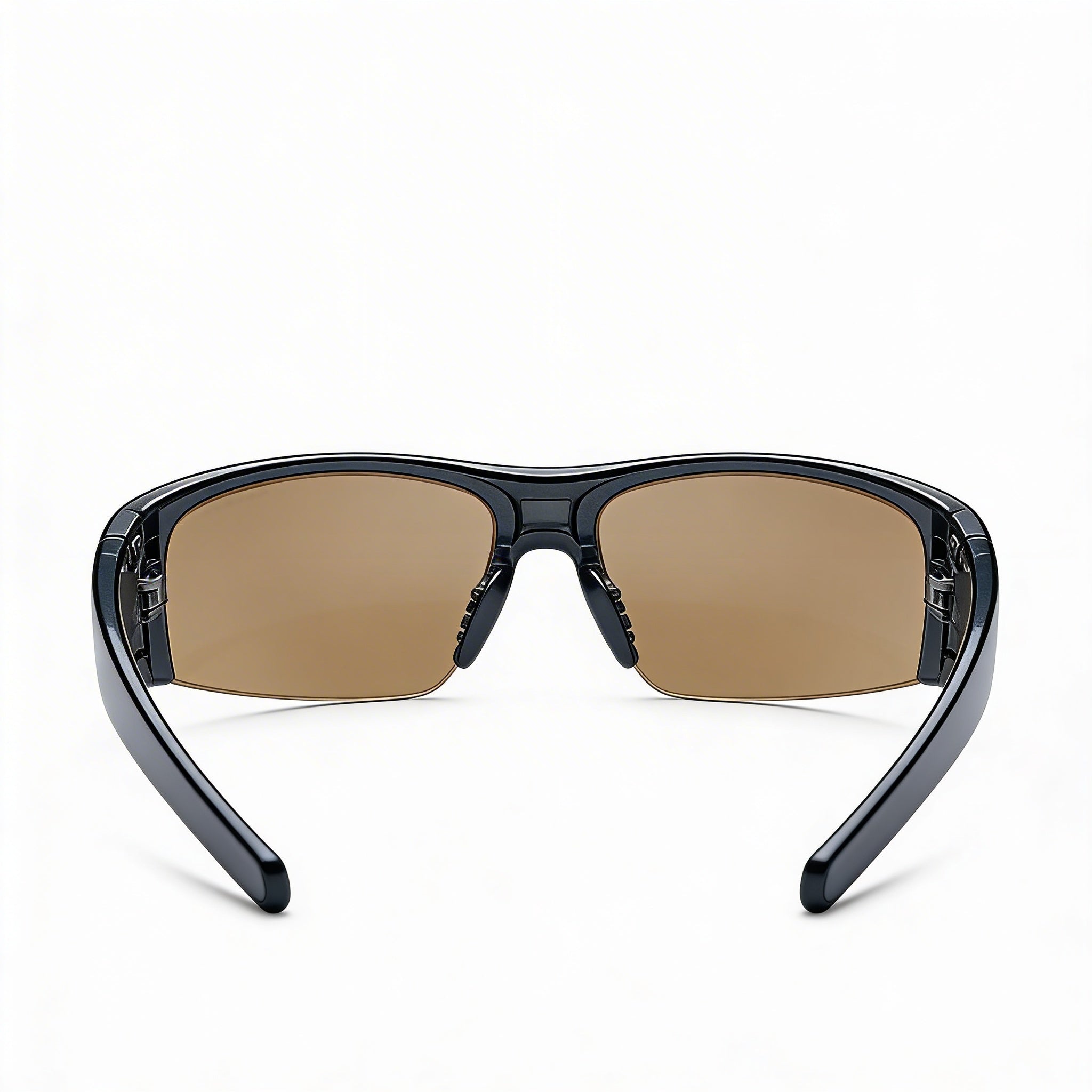 Gafas de sol polarizadas unisex Nike Classic con protección UV - Montura de plástico ónix, lentes de nailon marrón, patilla de 135, Photo 3