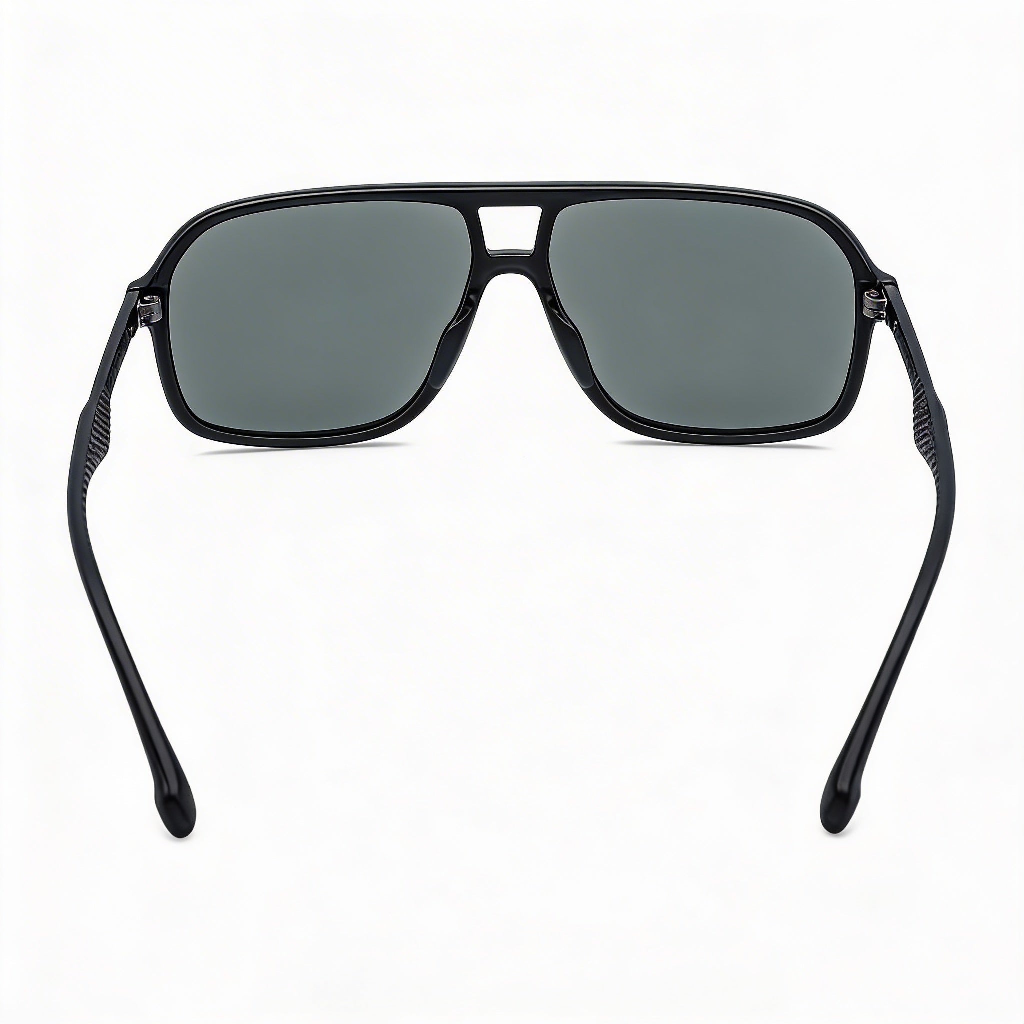 Carrera Classic Men's UV Protection Sunglasses with Gray Plastic Frame and Grey Acetate Non-Polarized Lenses, Photo 4