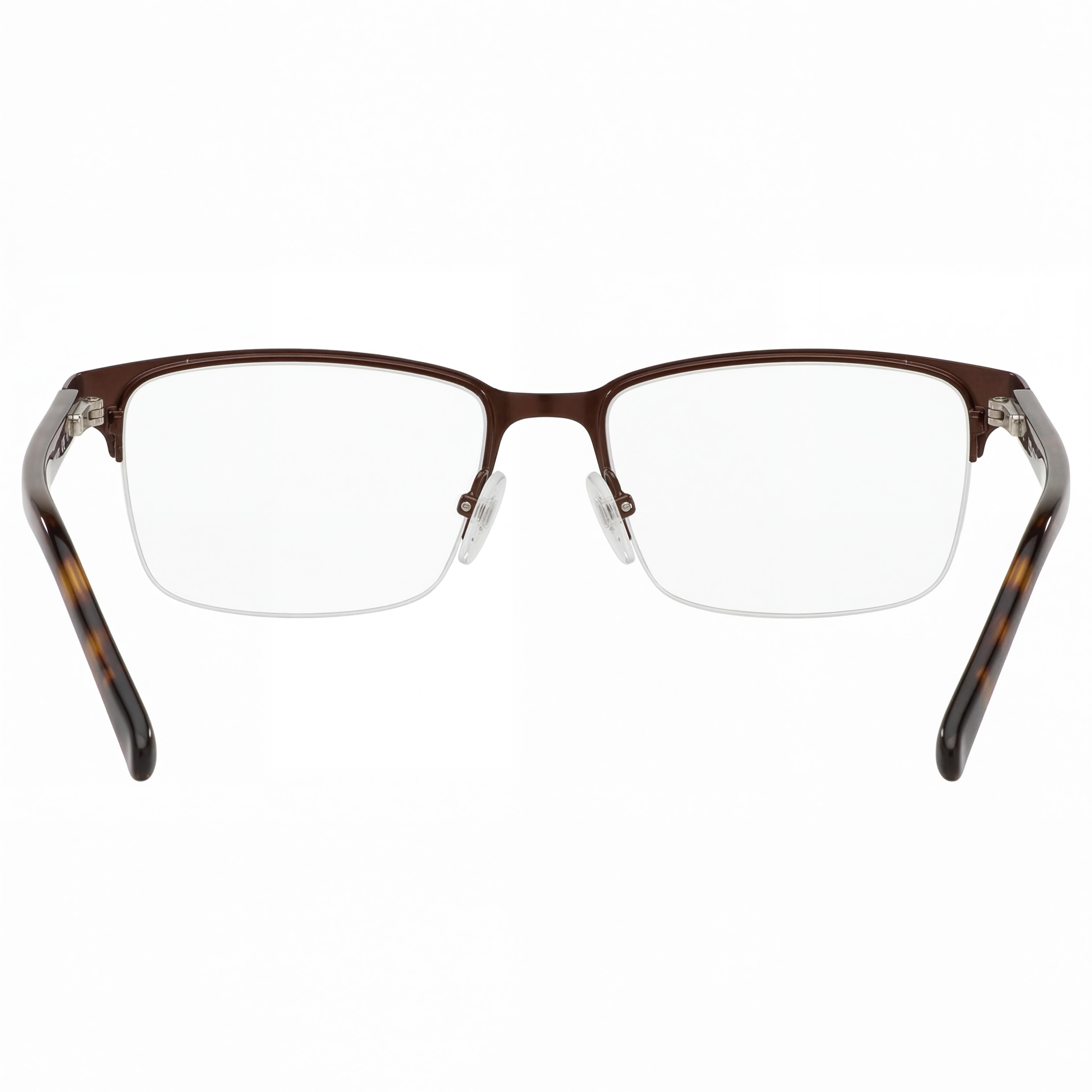 Chesterfield Classic Men’s Brown Metal Eyeglasses Frames with Polycarbonate Lenses, Size 57-18-150, Photo 4