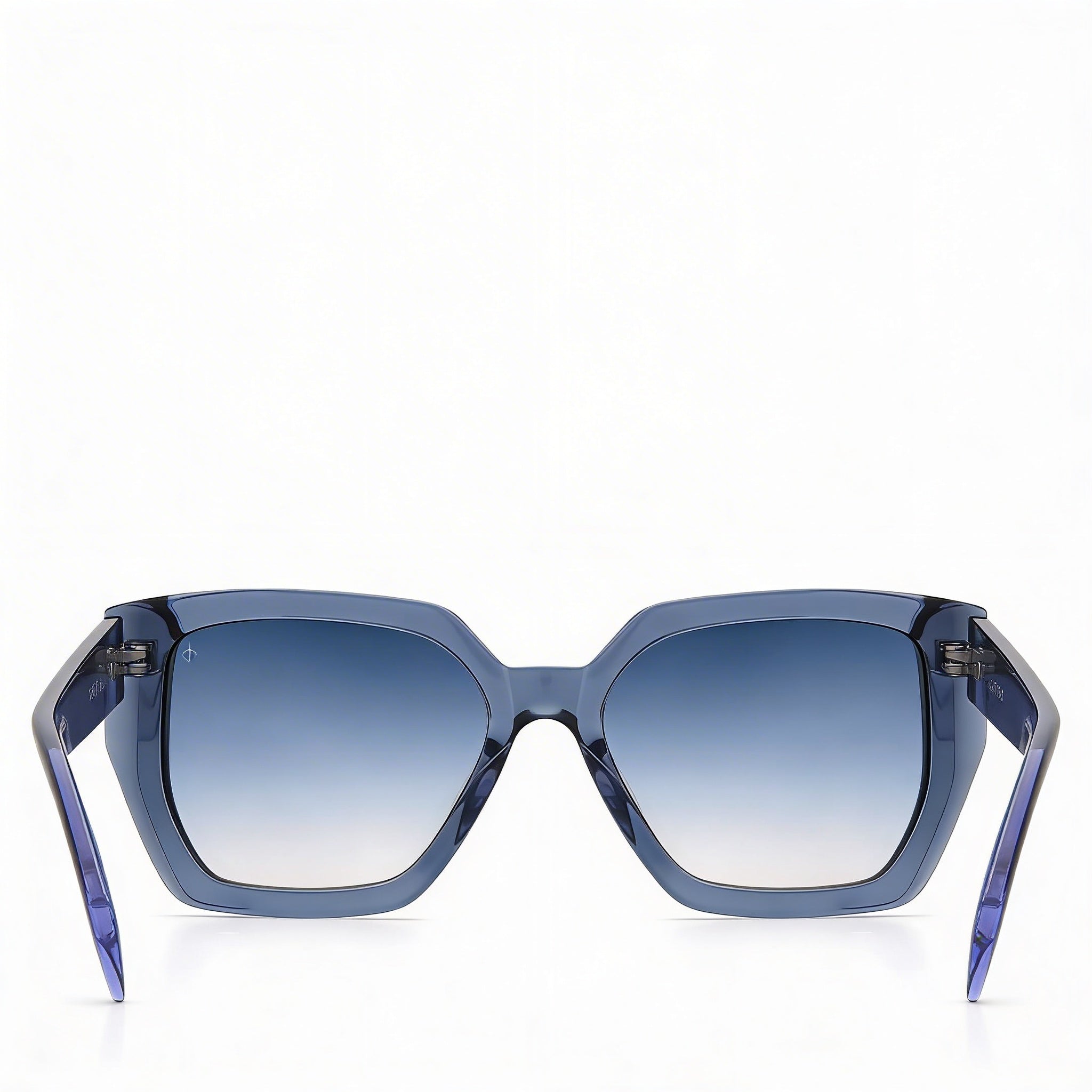 rag & bone Women's Rnb1052/S Grey Acetate Sunglasses, Blue Doubleshade Peach Non-Polarized, UV Protection, 54mm, Photo 4