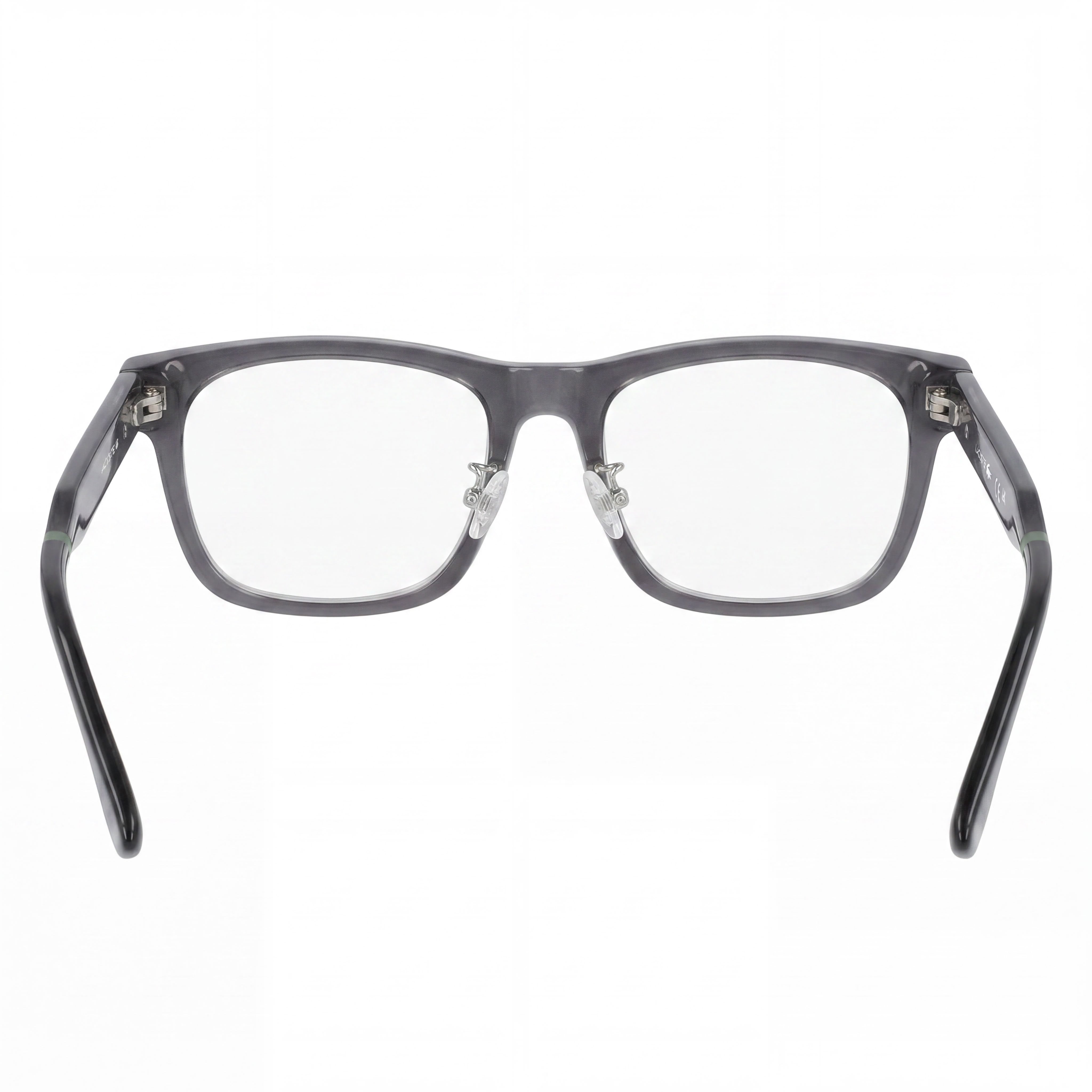 LACOSTE L2994lb Unisex Transparent Dark Grey Acetate Frame Eyewear with 52mm Lens, 18mm Bridge, 145mm Temple, Photo 3