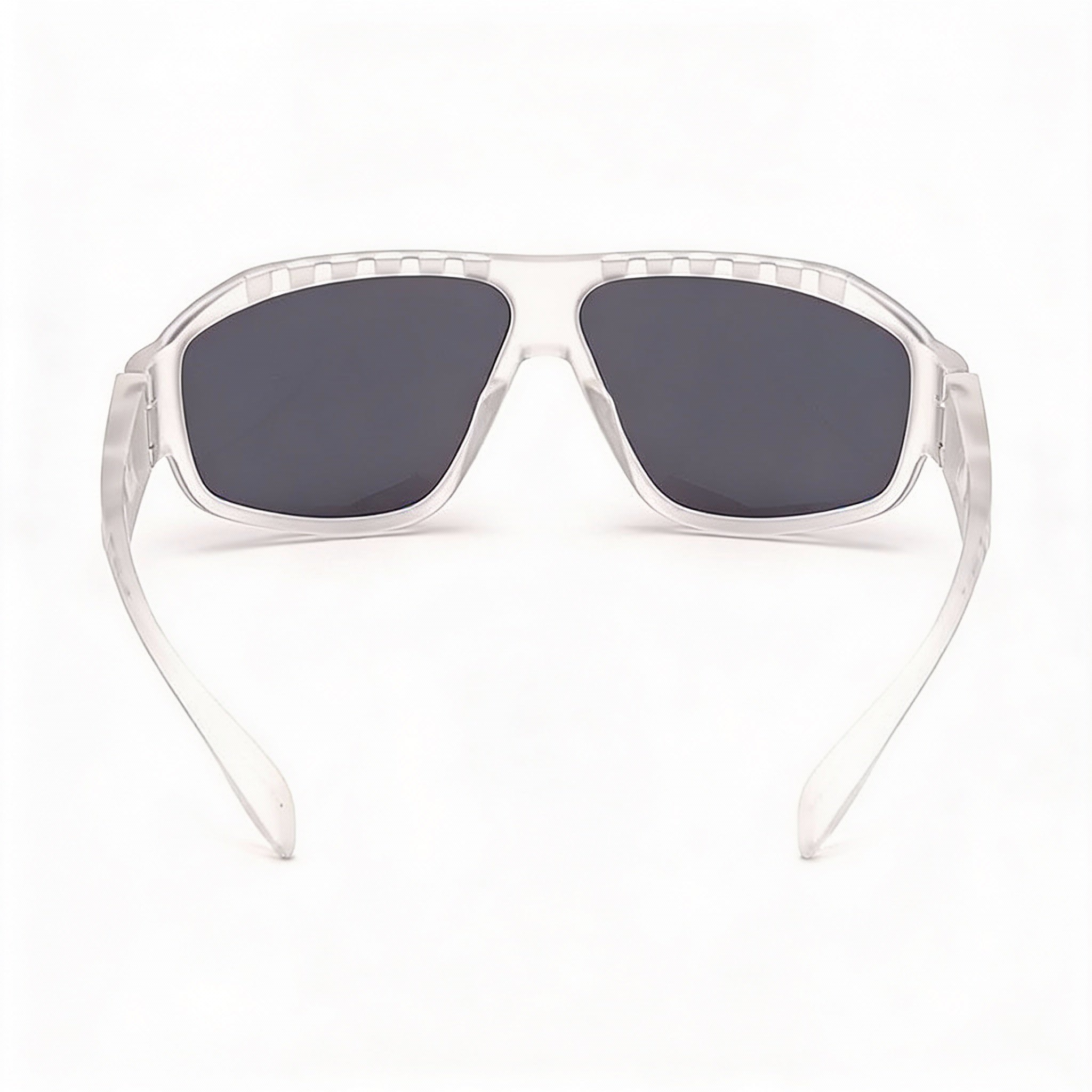 Gafas de sol Adidas Contemporary unisex con montura de plástico transparente, sin polarizar, con protección UV y espejo azul de 62 mm, Photo 3
