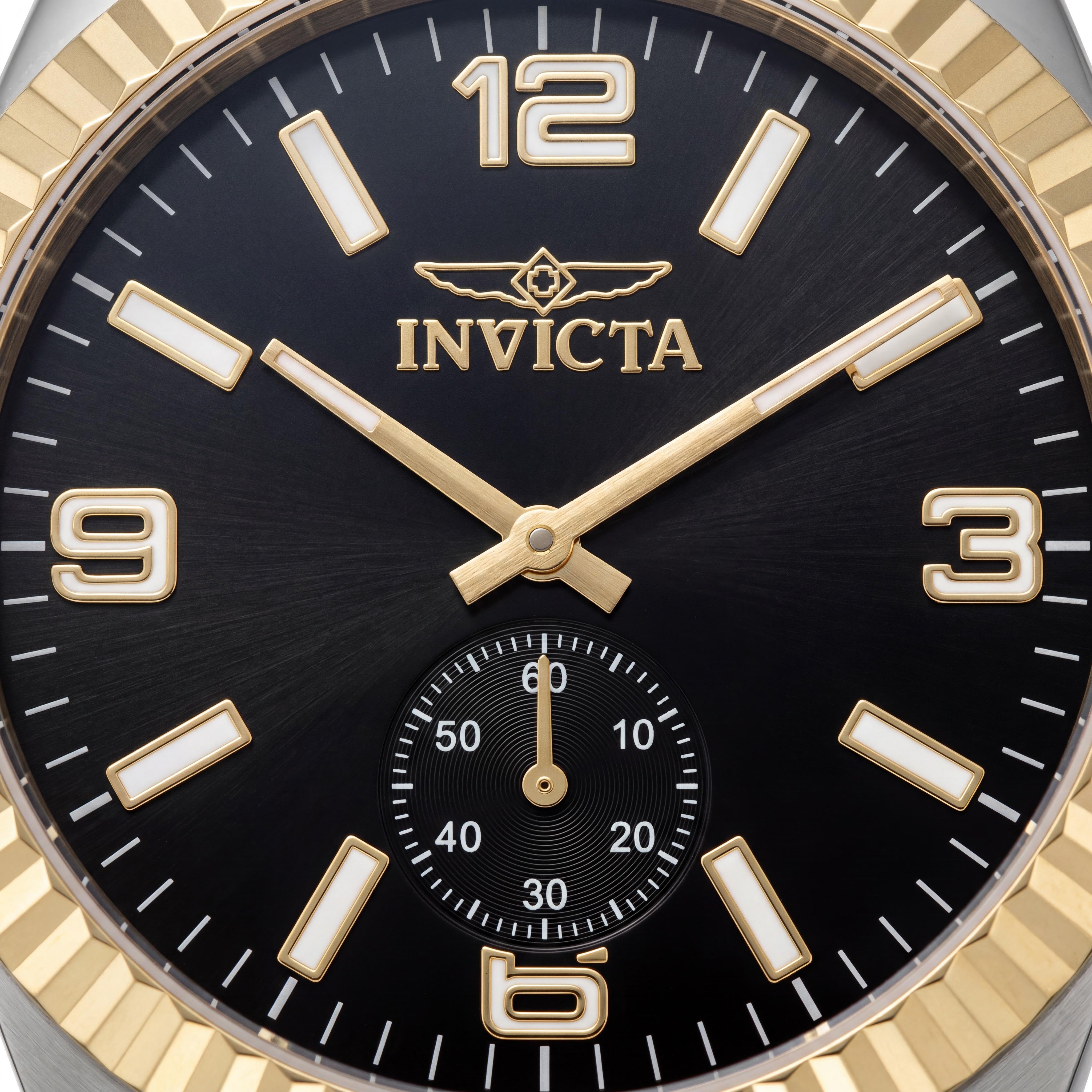 Invicta Specialty 49384 Reloj de Cuarzo para Hombre con Correa de Acero Inoxidable, Esfera Negra, 43mm, Photo 2