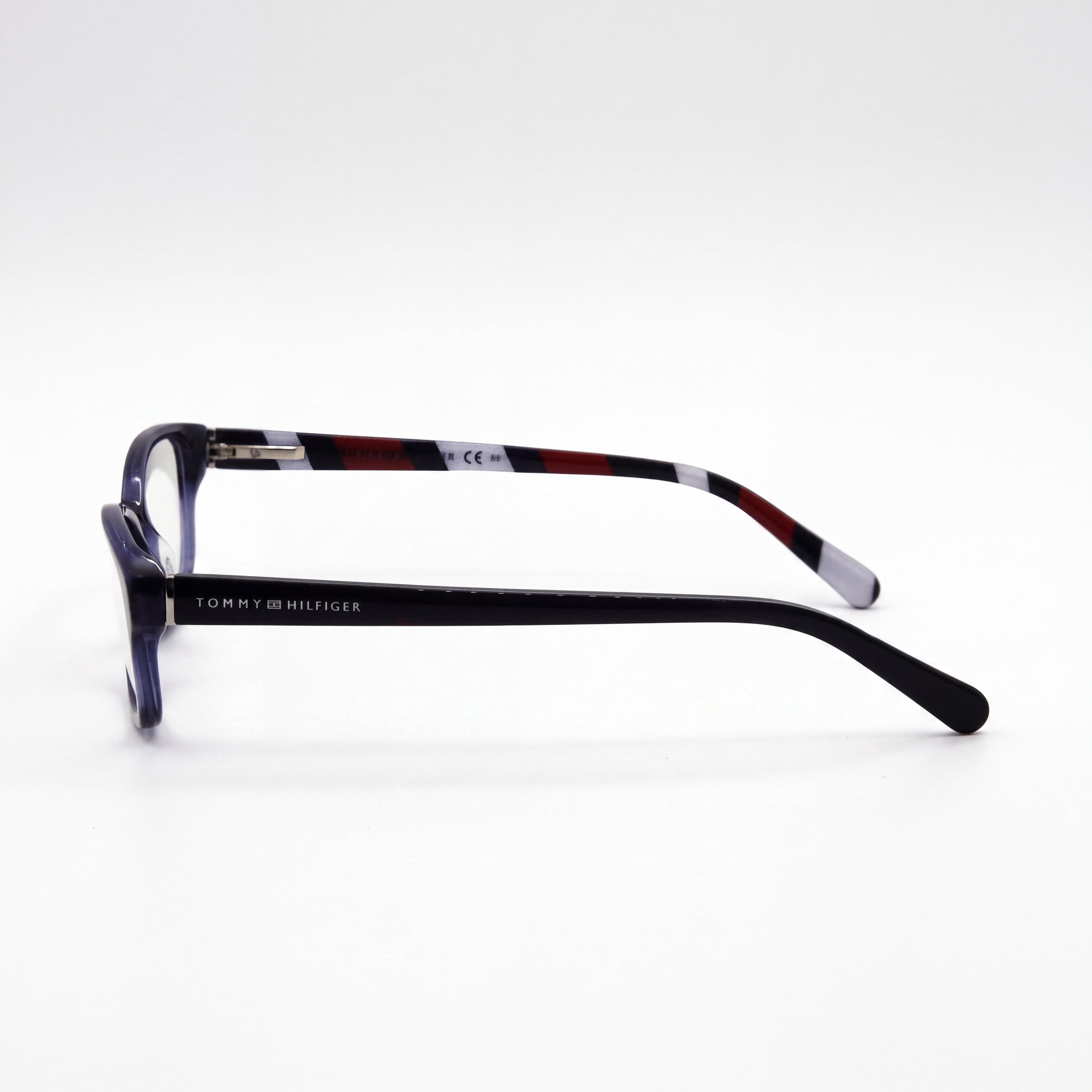 Tommy Hilfiger TH 1685 Women's Transparent Blue Dark Blue Acetate Eyeglasses 51mm, Bridge 16mm, Temple 140mm, Photo 2
