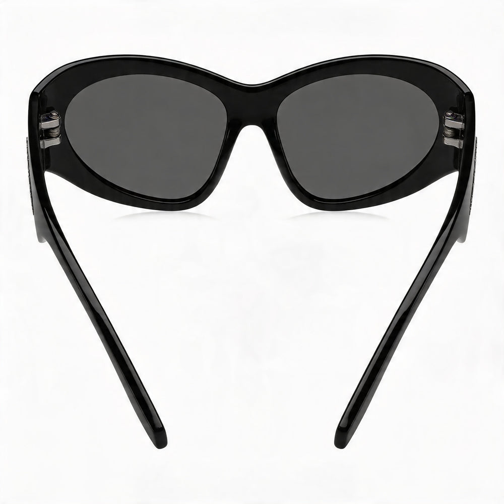 Gafas de sol informales de poliamida para mujer Marc Jacobs, negro/gris, lentes negras, 62 mm